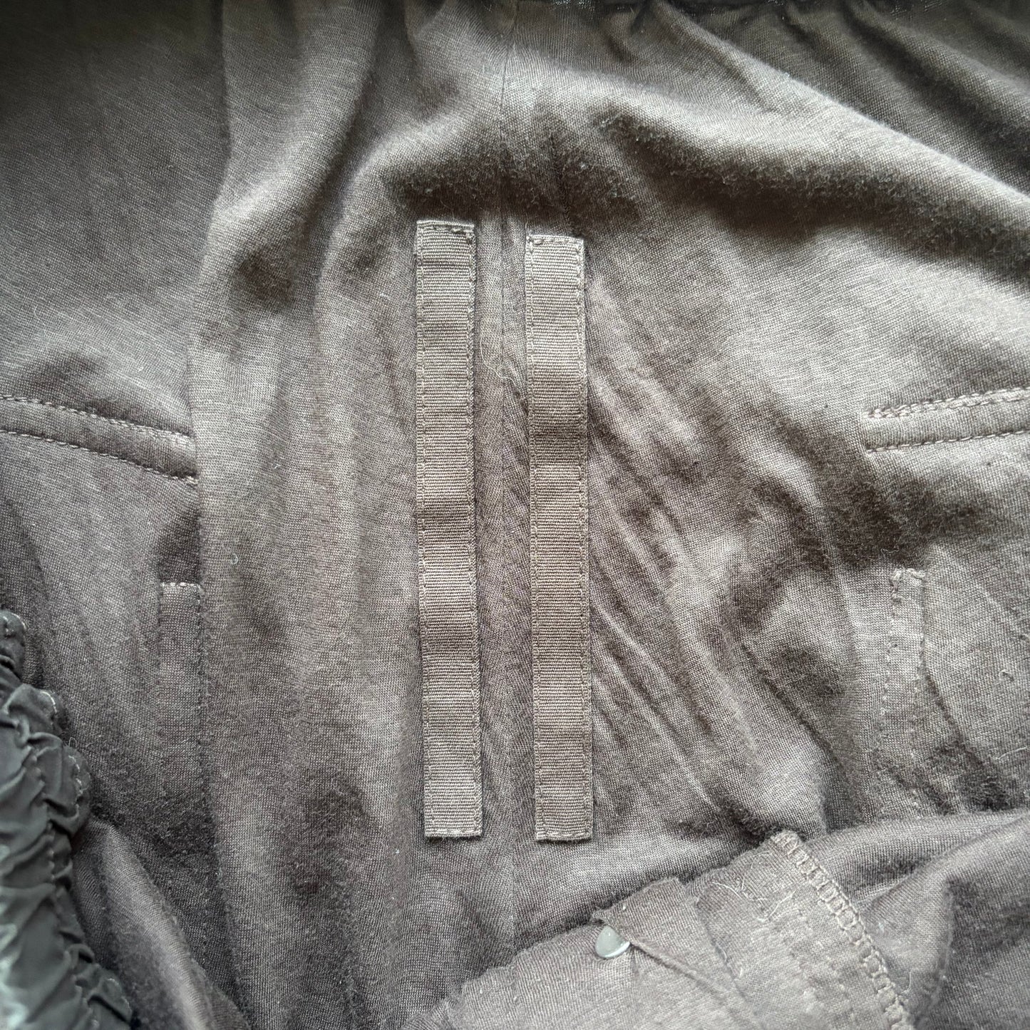 Rick Owens DRKSHDW FW19 Sample Dark Amber Double Layer Shorts (S)