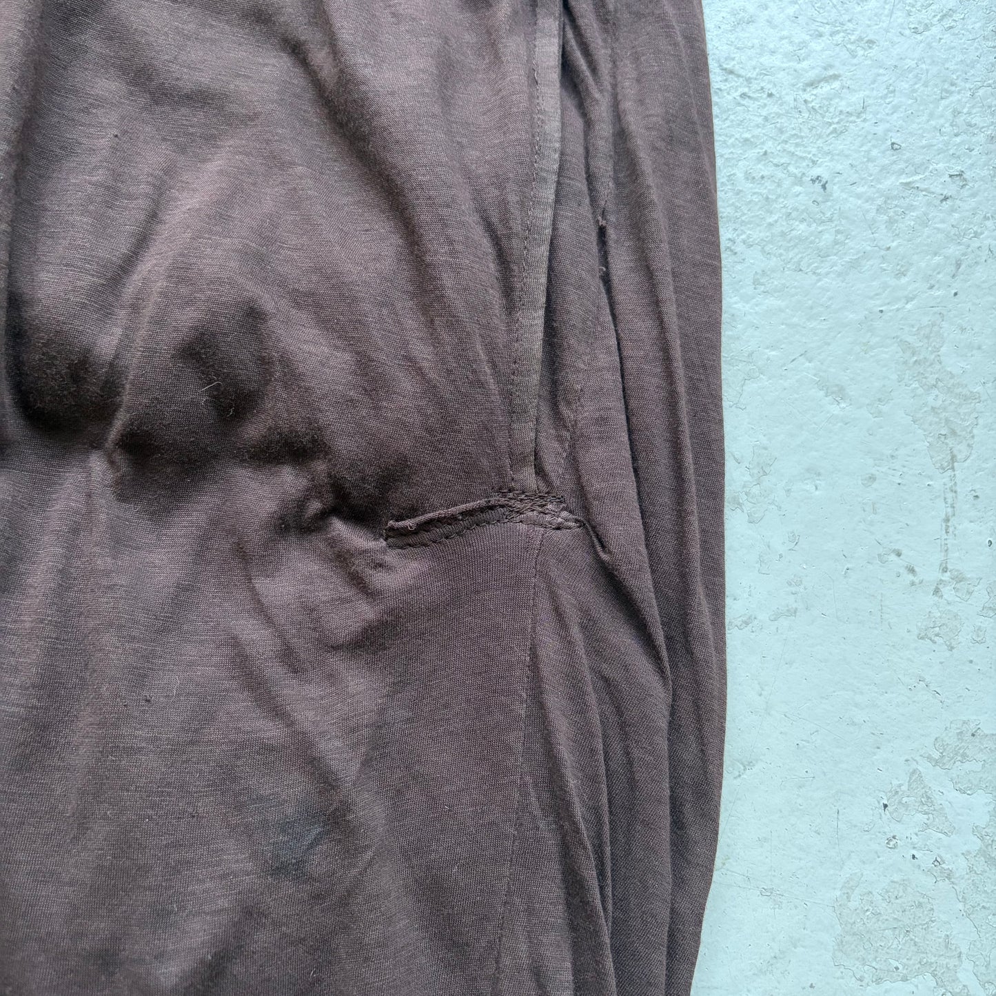 Rick Owens DRKSHDW FW19 Sample Dark Amber Double Layer Shorts (S)