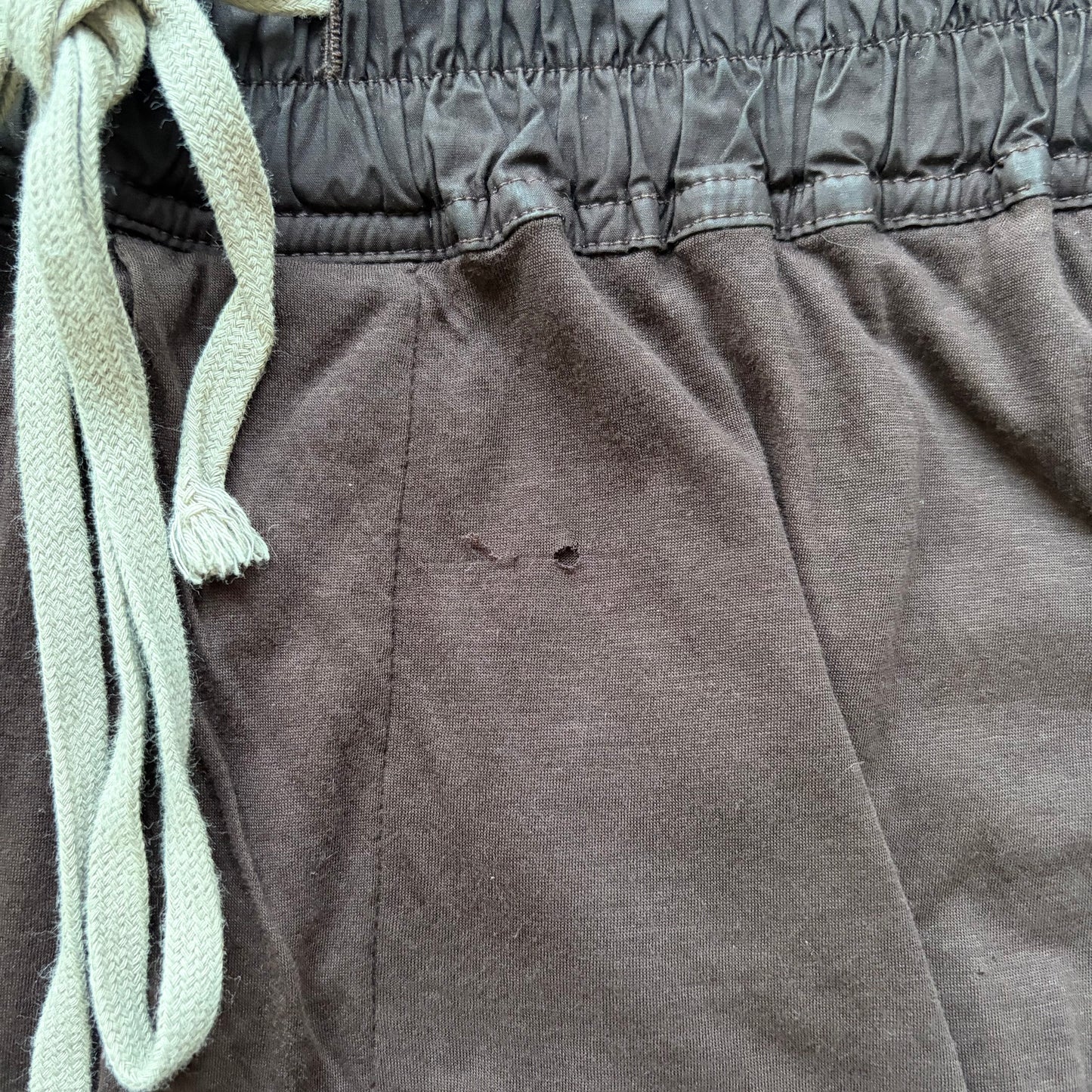 Rick Owens DRKSHDW FW19 Sample Dark Amber Double Layer Shorts (S)