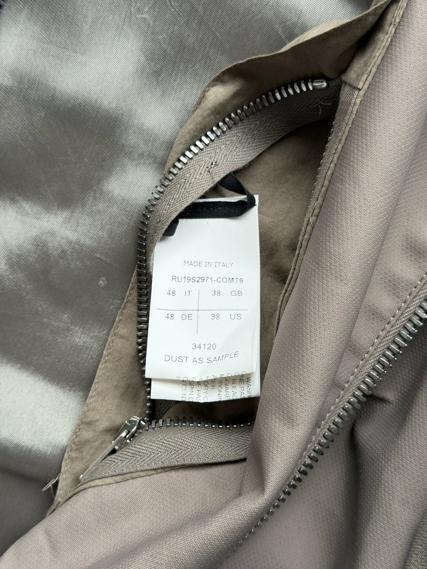 Rick Owens Sample SS19 BABEL Black & White Panel Jacket (48)