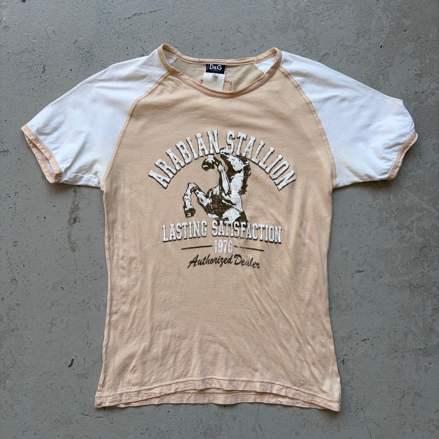 Dolce & Gabbana Vintage Edition Arabian Stallion Short Sleeve Shirt (L)