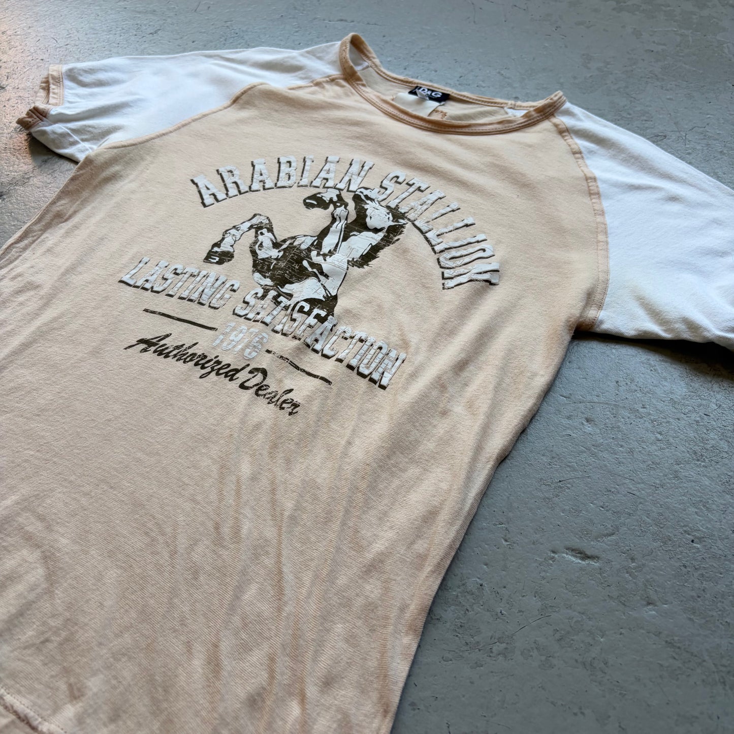 Dolce & Gabbana Vintage Edition Arabian Stallion Short Sleeve Shirt (L)