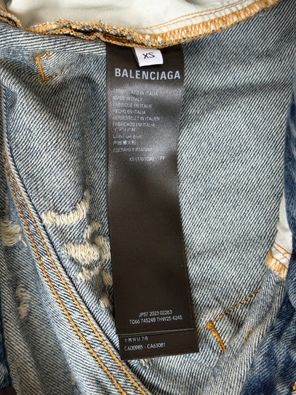 Balenciaga Super Destroyed Baggy Denim (XS)