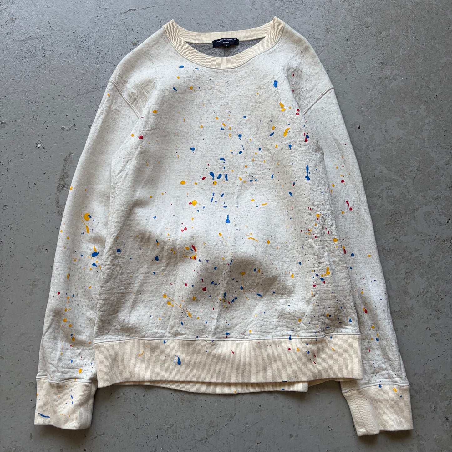 Comme Des Garcons Homme 2019 Paint Splatter Crewneck (L)