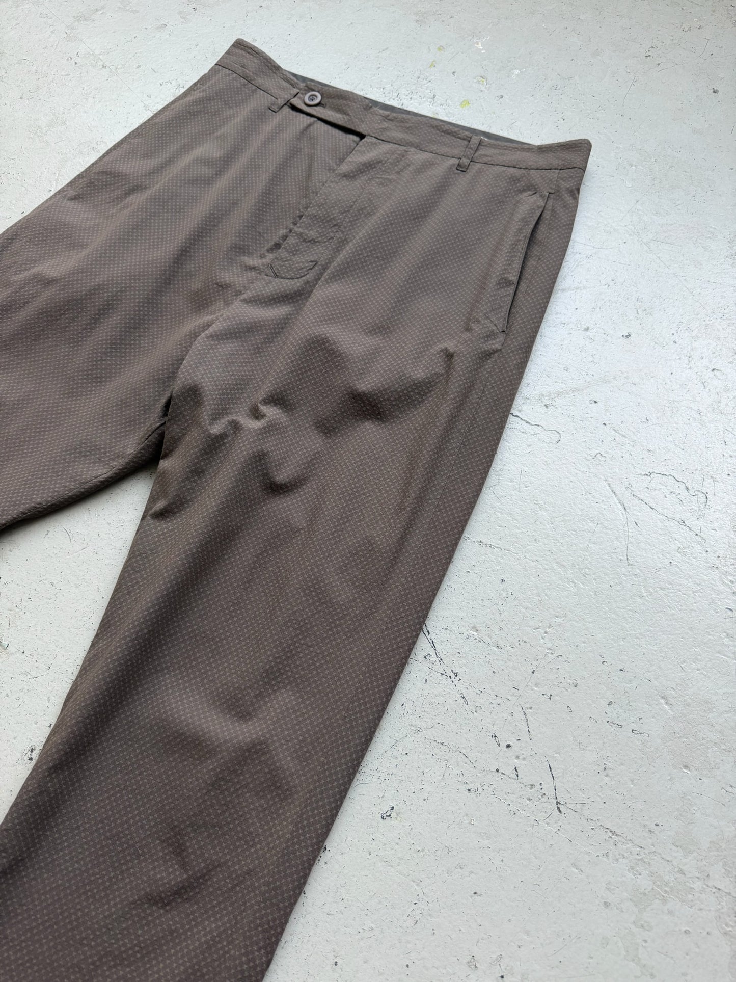 Rick Owens SS16 CYCLOPS Dark Dust Cotton Trousers (50)