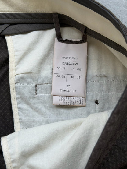 Rick Owens SS16 CYCLOPS Dark Dust Cotton Trousers (50)
