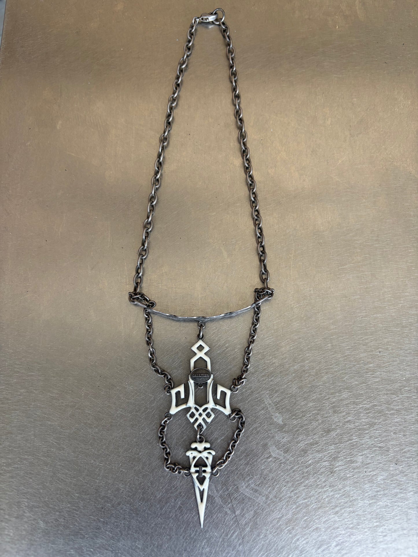 Jean Paul Gaultier Silver Choker (OS)