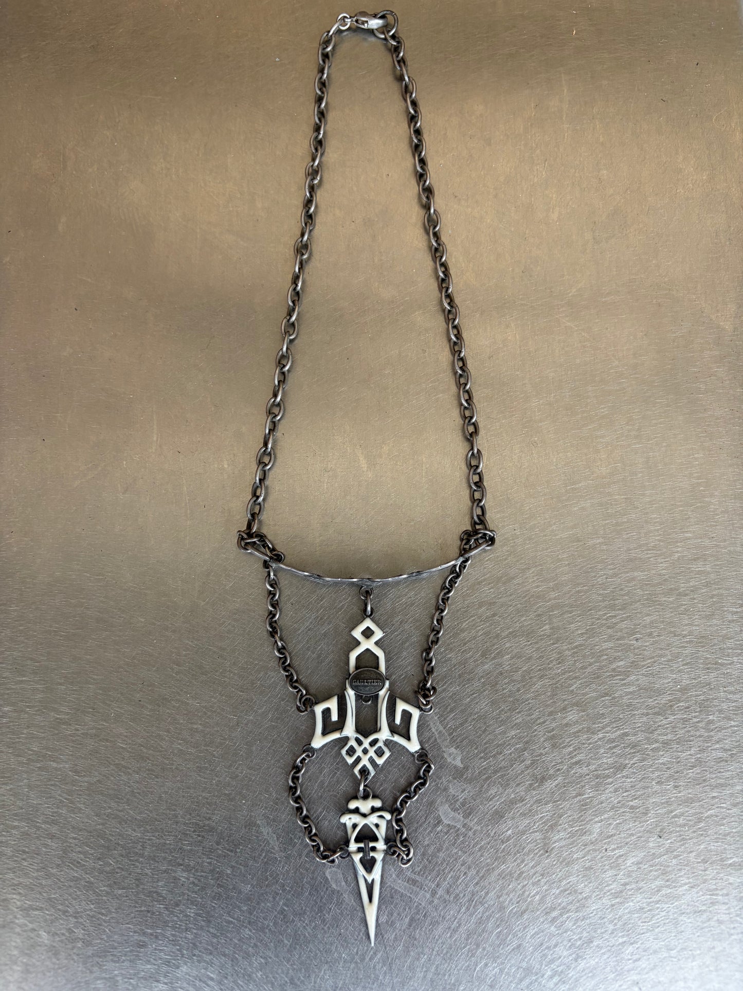 Jean Paul Gaultier Silver Choker (OS)