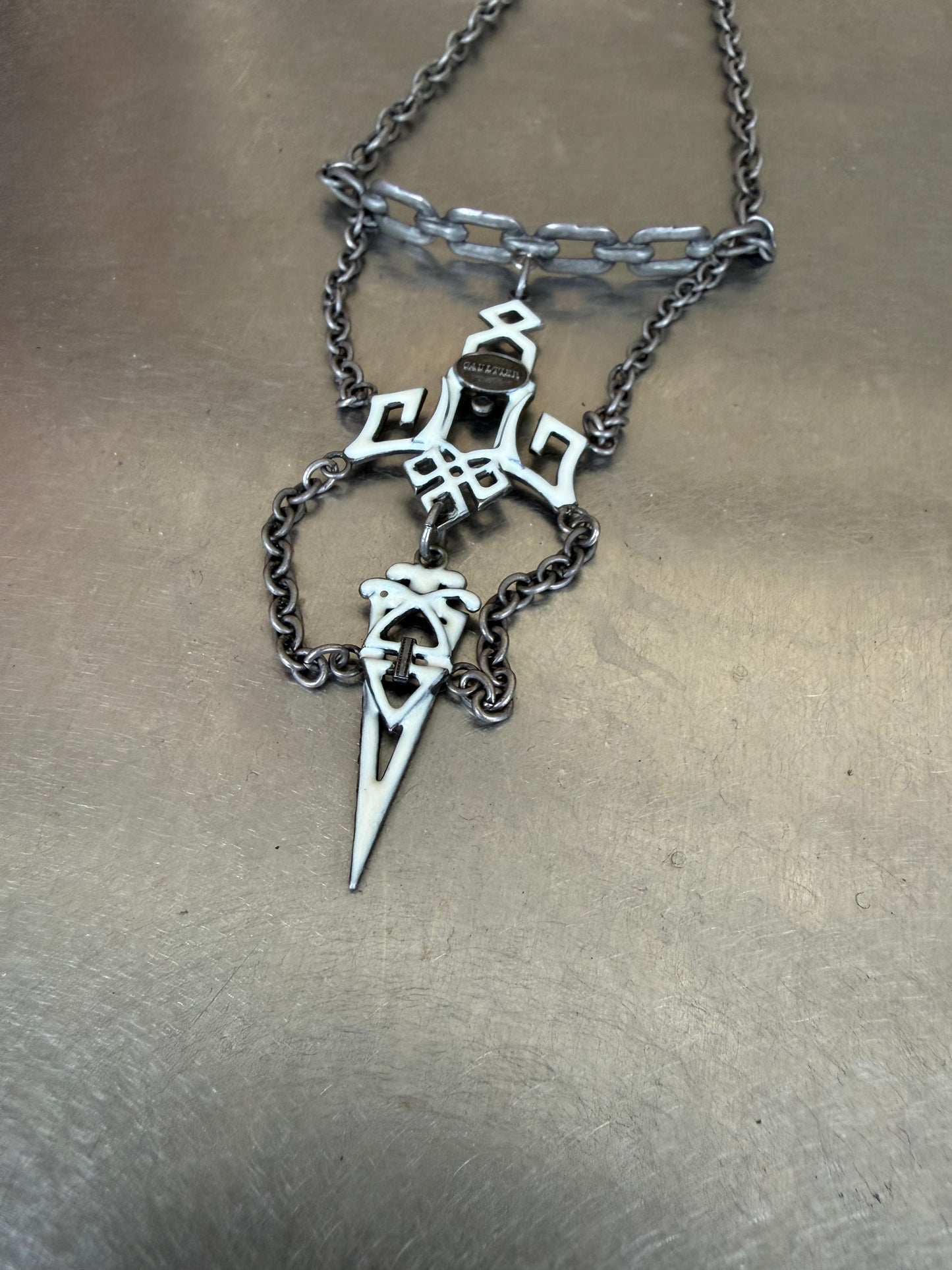 Jean Paul Gaultier Silver Choker (OS)