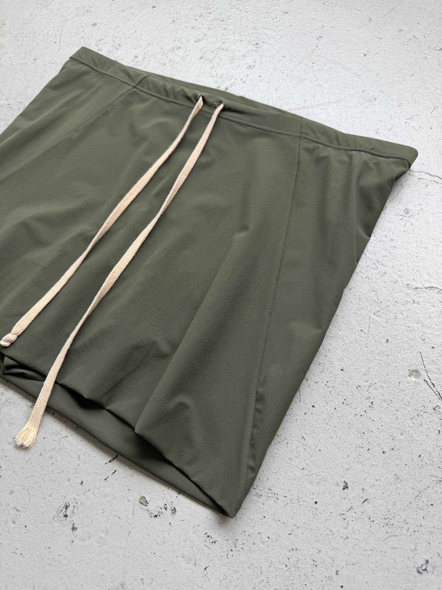 Rick Owens SS18 DIRT Forest Nylon Swim Shorts (52)