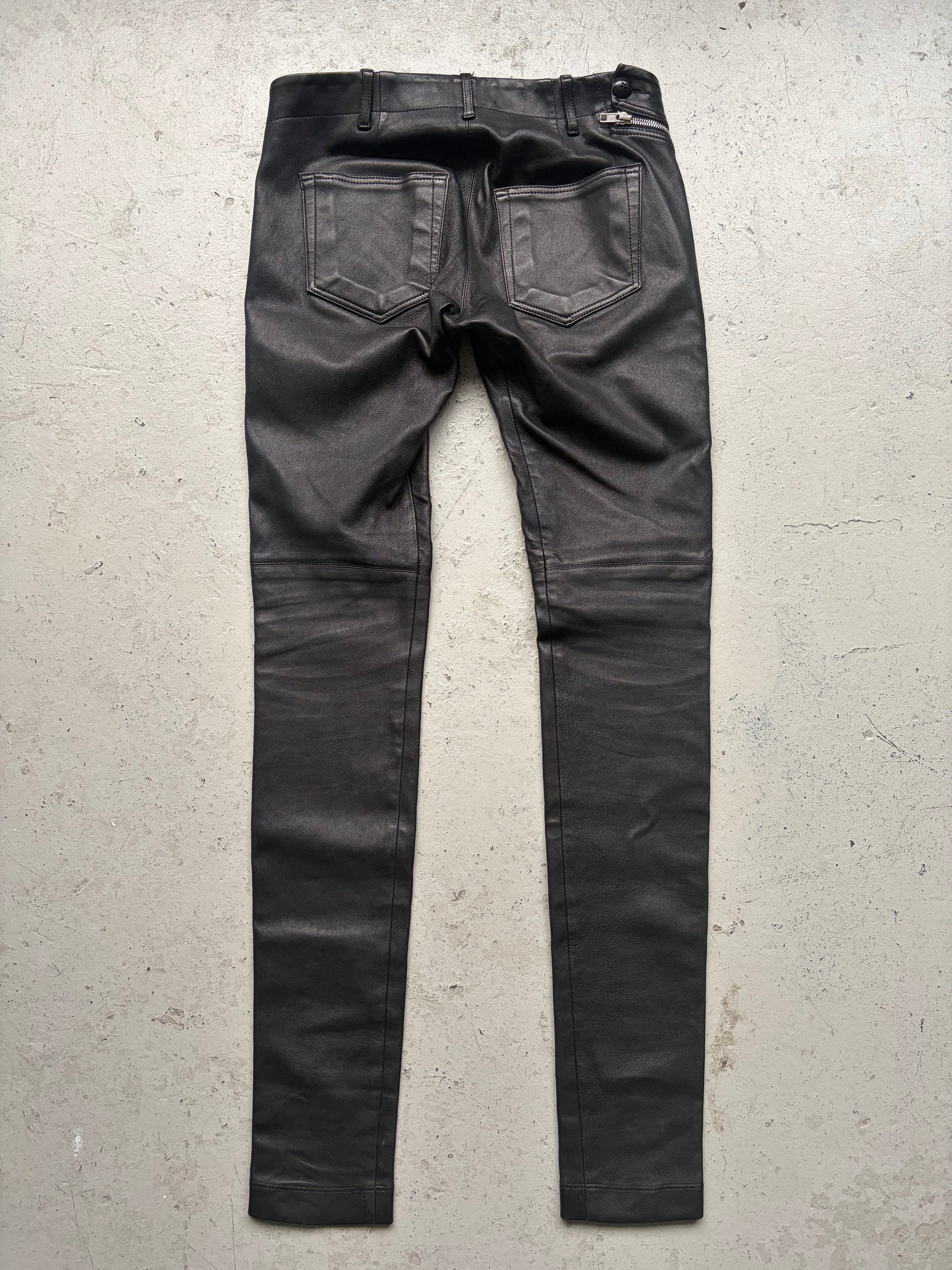 Rick Owens FW14 Moody Leather Aircut Jeans (40)