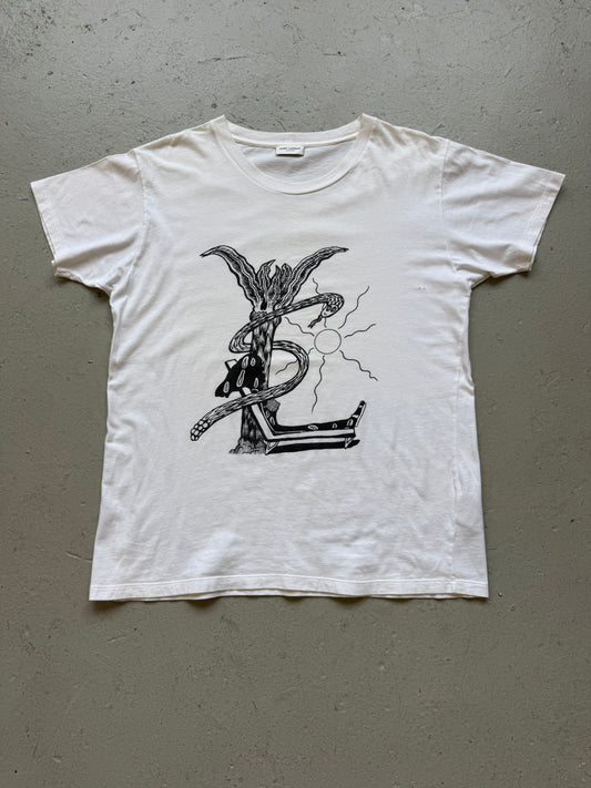 Saint Laurent Paris Snake Hedi Era Logo Shirt (L)