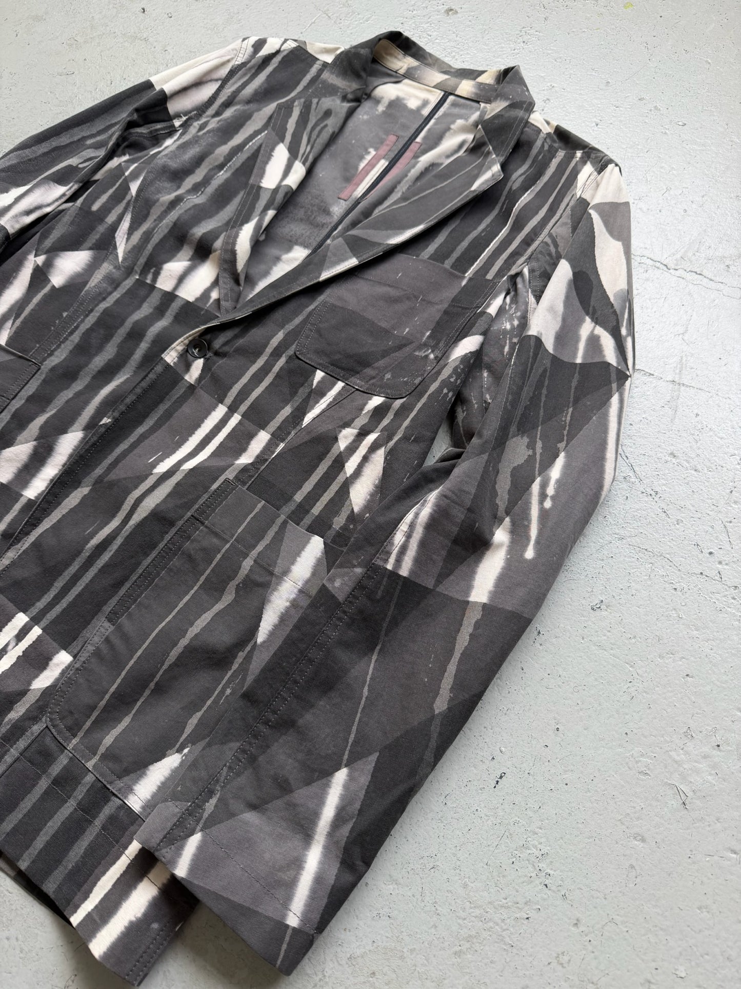 Rick Owens DRKSHDW SS16 Camouflage Blazer (M)