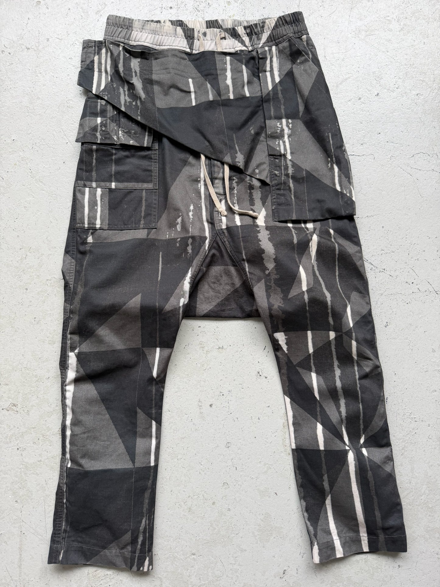 Rick Owens DRKSHDW FW16 Camouflage Memphis Pants (S)