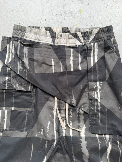 Rick Owens DRKSHDW FW16 Camouflage Memphis Pants (S)