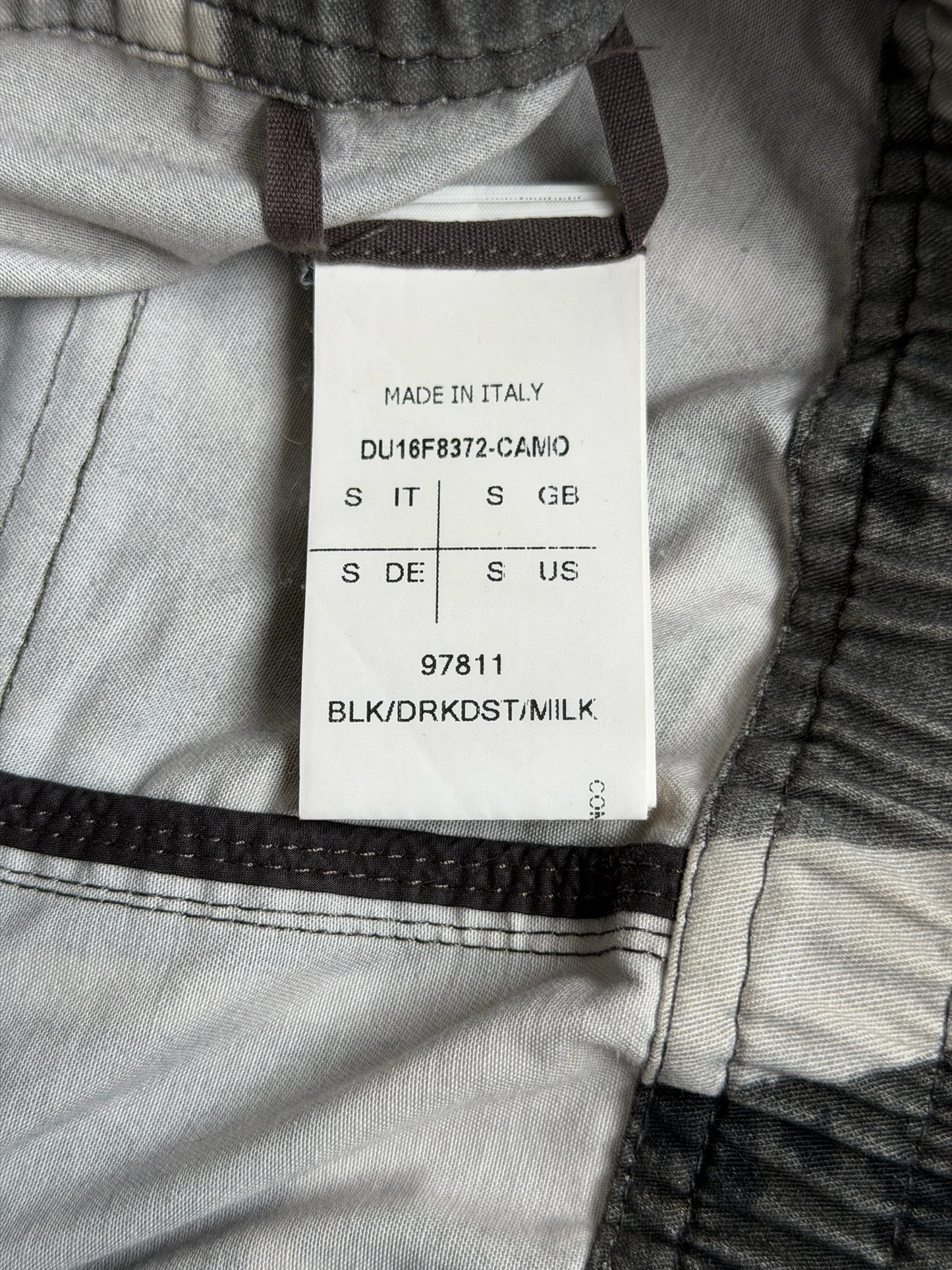 Rick Owens DRKSHDW FW16 Camouflage Memphis Pants (S)