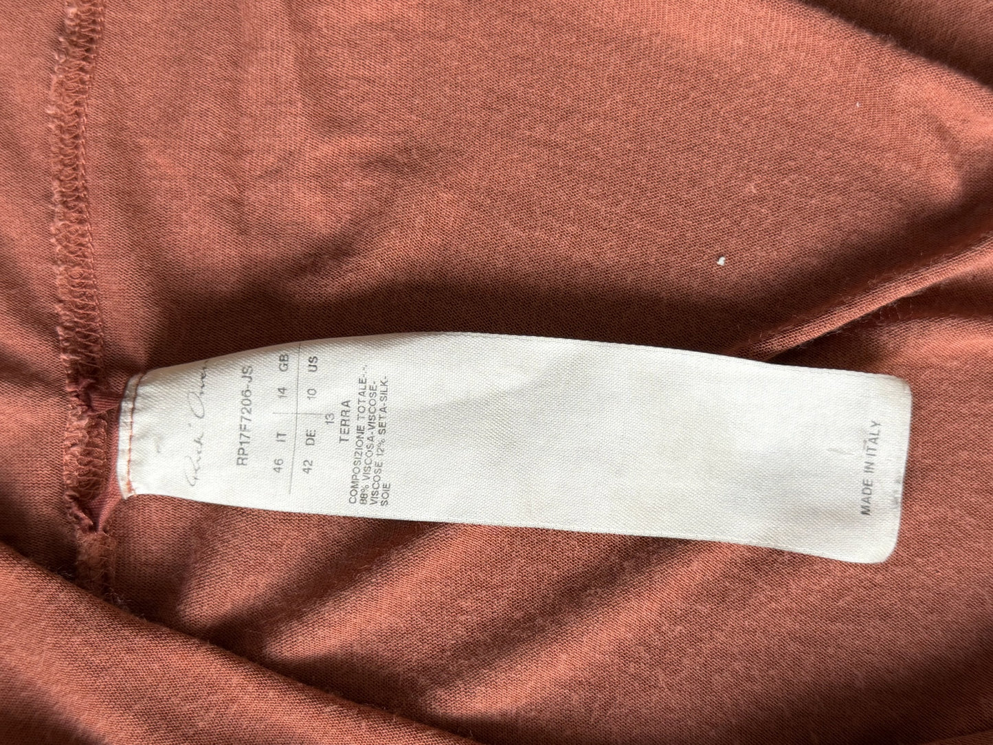 Rick Owens FW17 Terra Cotton Short Sleeve (46)