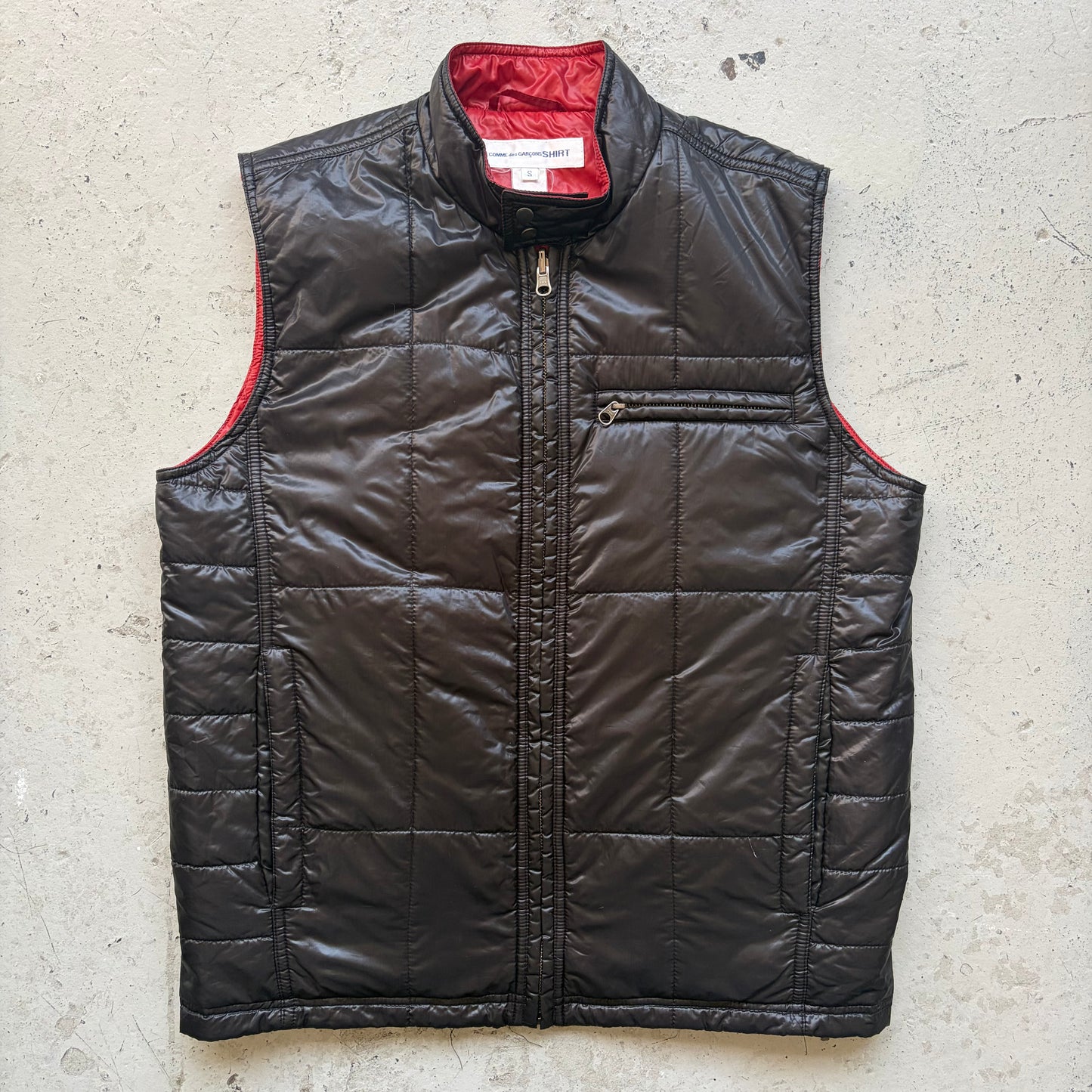 Comme Des Garcons Shirt Reversible Puffer Vest (S)