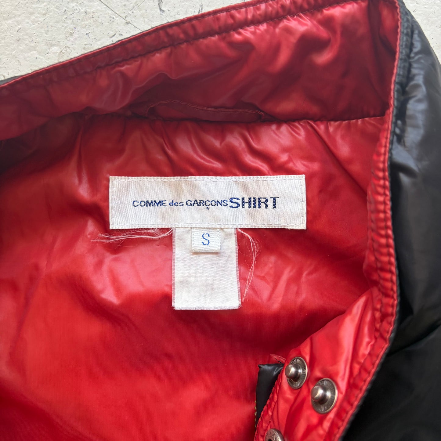 Comme Des Garcons Shirt Reversible Puffer Vest (S)