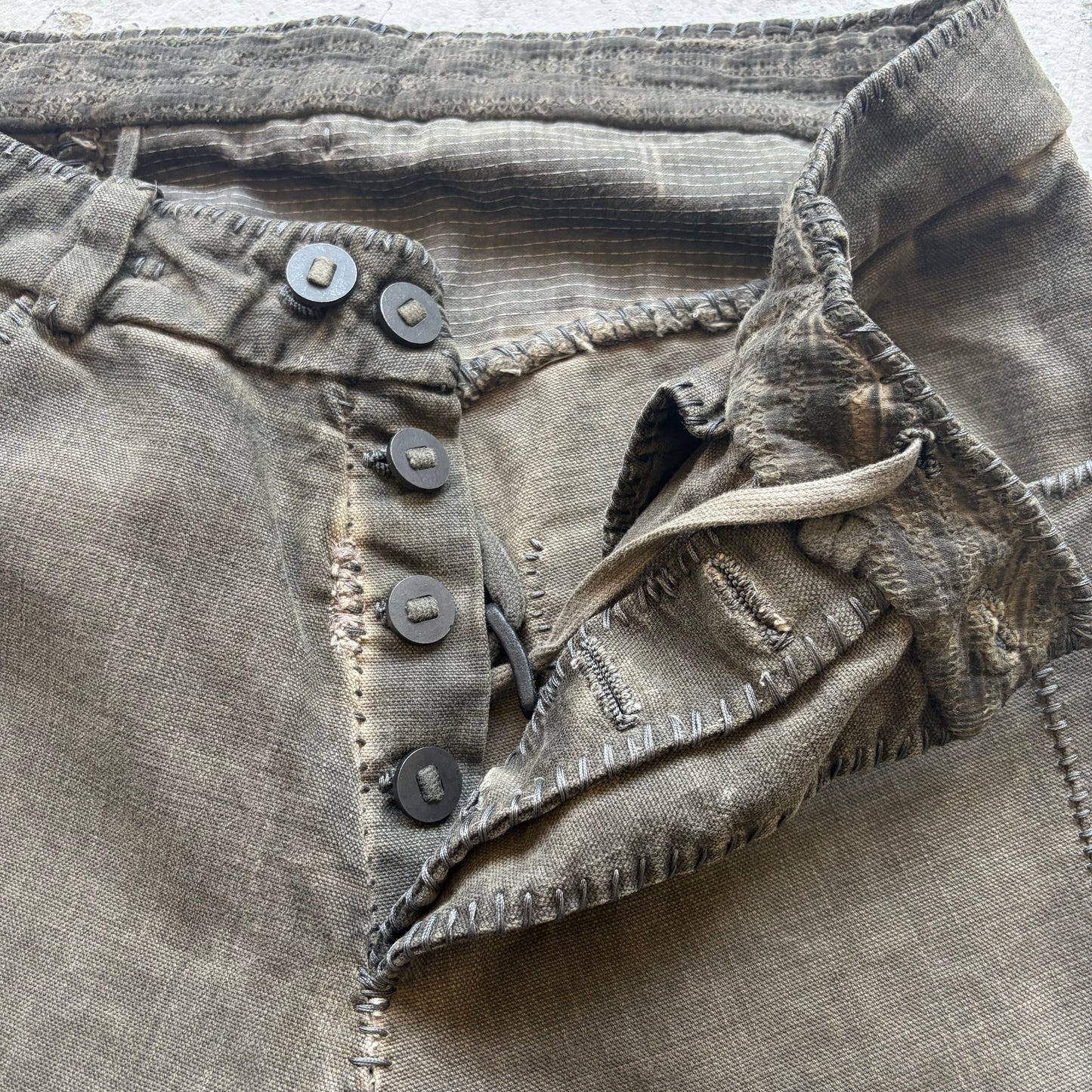 Boris Bidjan Saberi P13 Olive Denim (L)