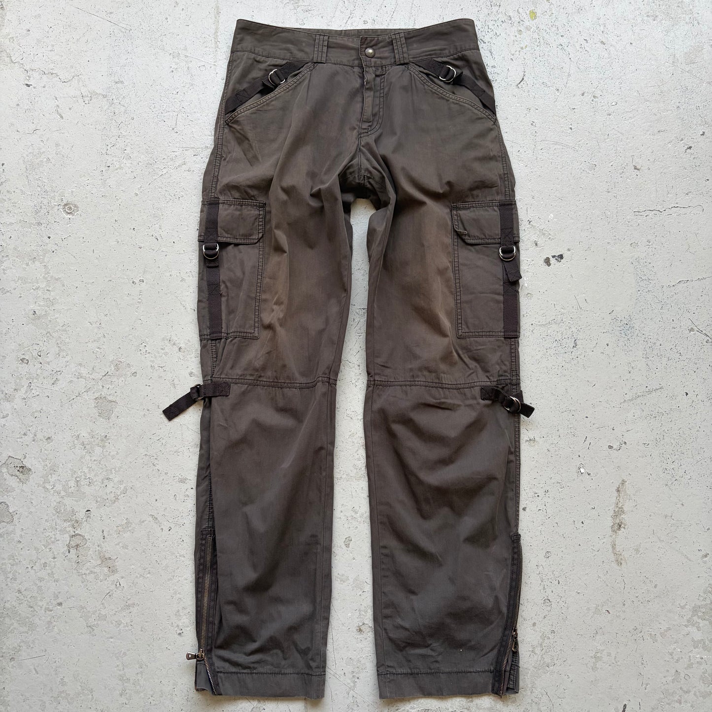 Dolce & Gabbana Early 2000s Olive Bondage Cargos (46)