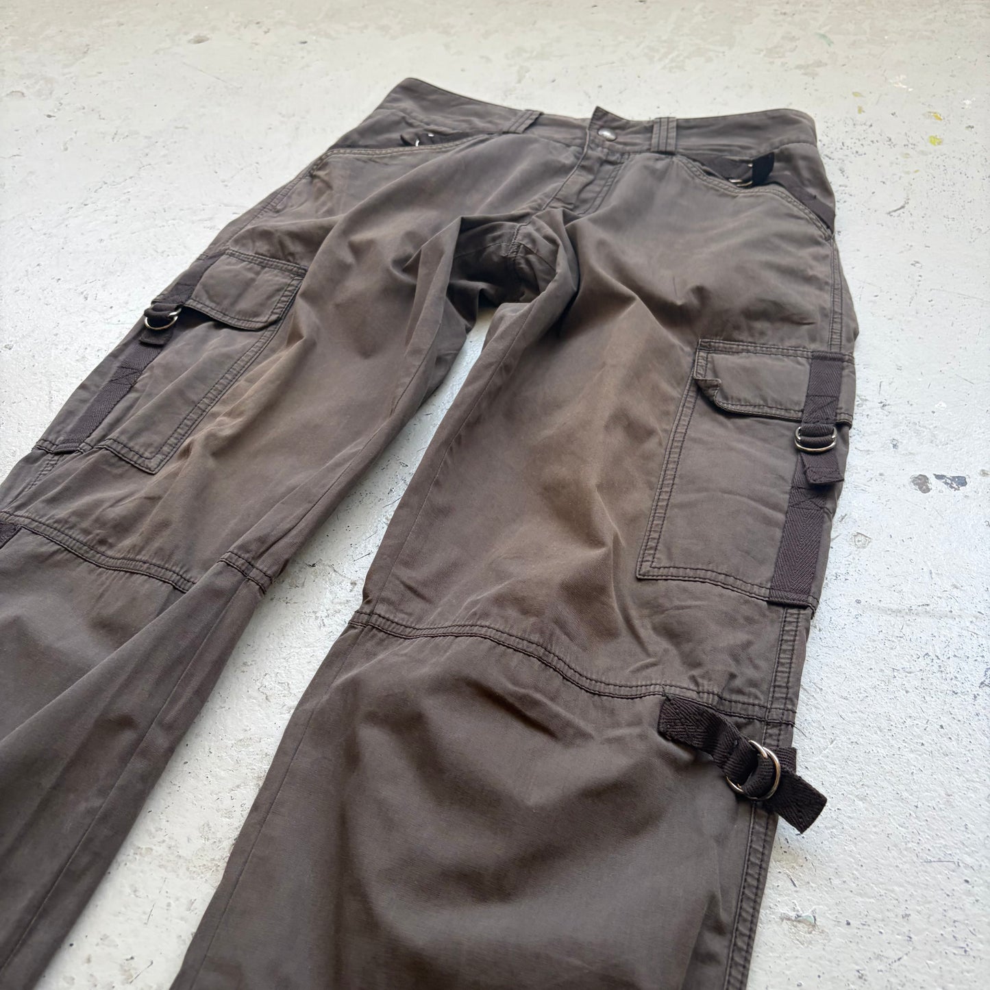 Dolce & Gabbana Early 2000s Olive Bondage Cargos (46)