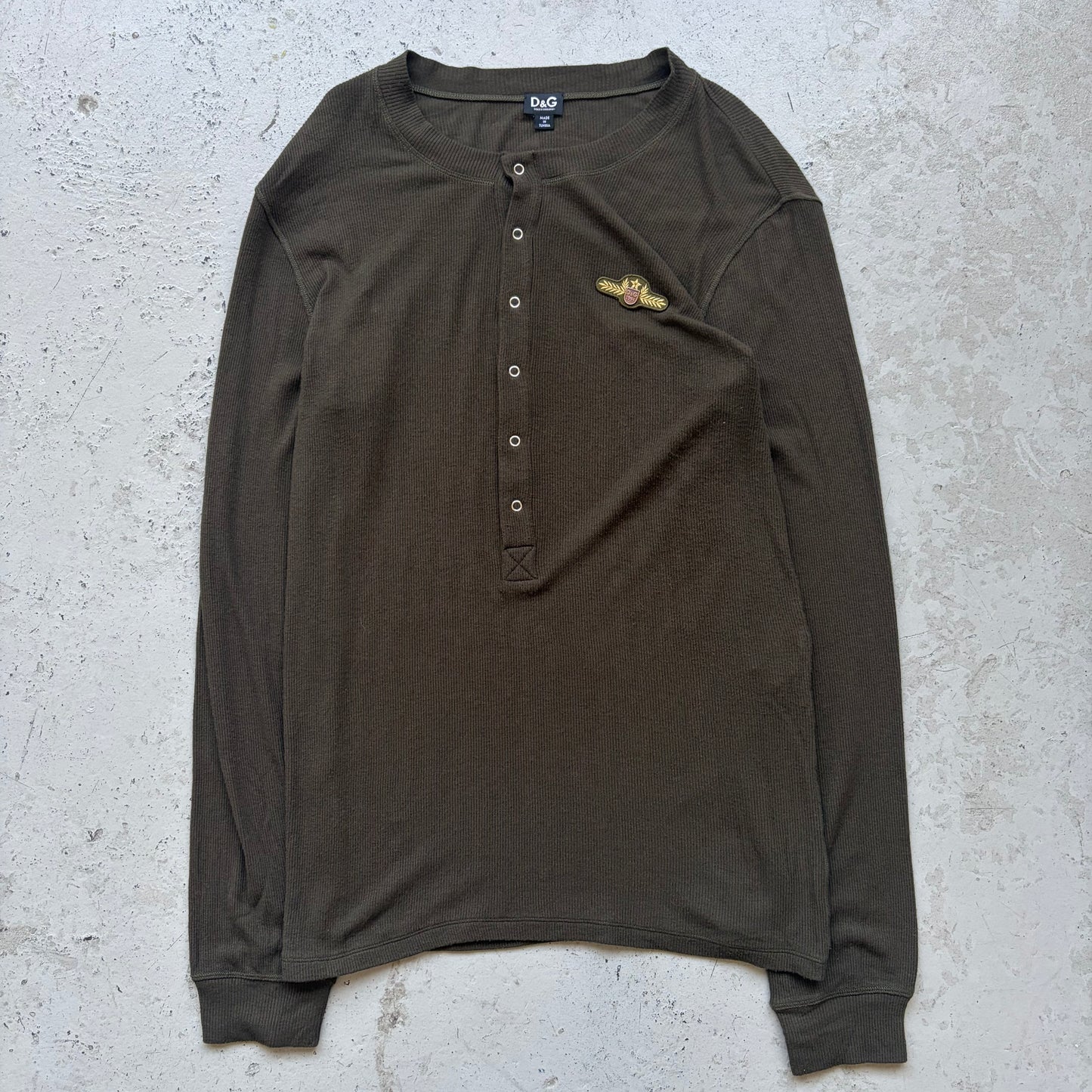 Dolce & Gabbana Olive Henley (L)