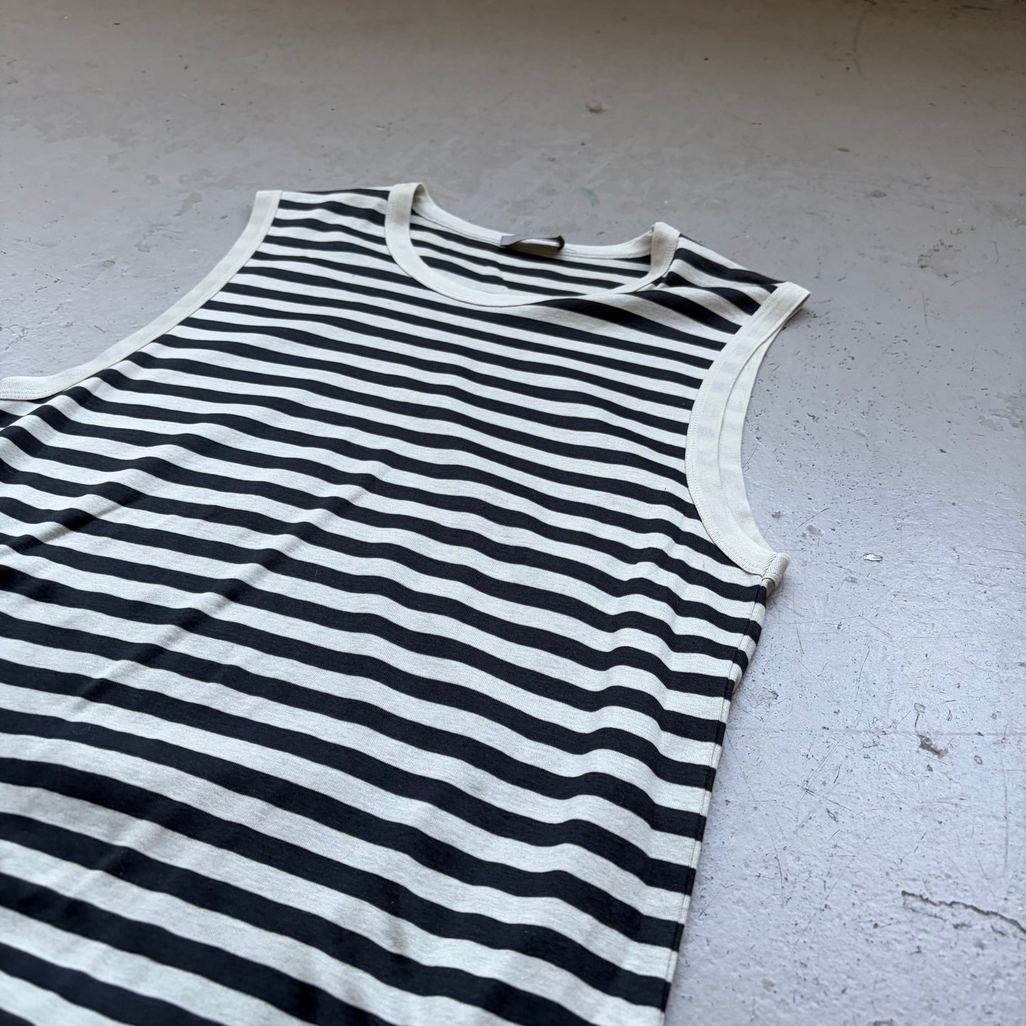 Dior Homme SS07 Navigate Striped Tank Top (M)