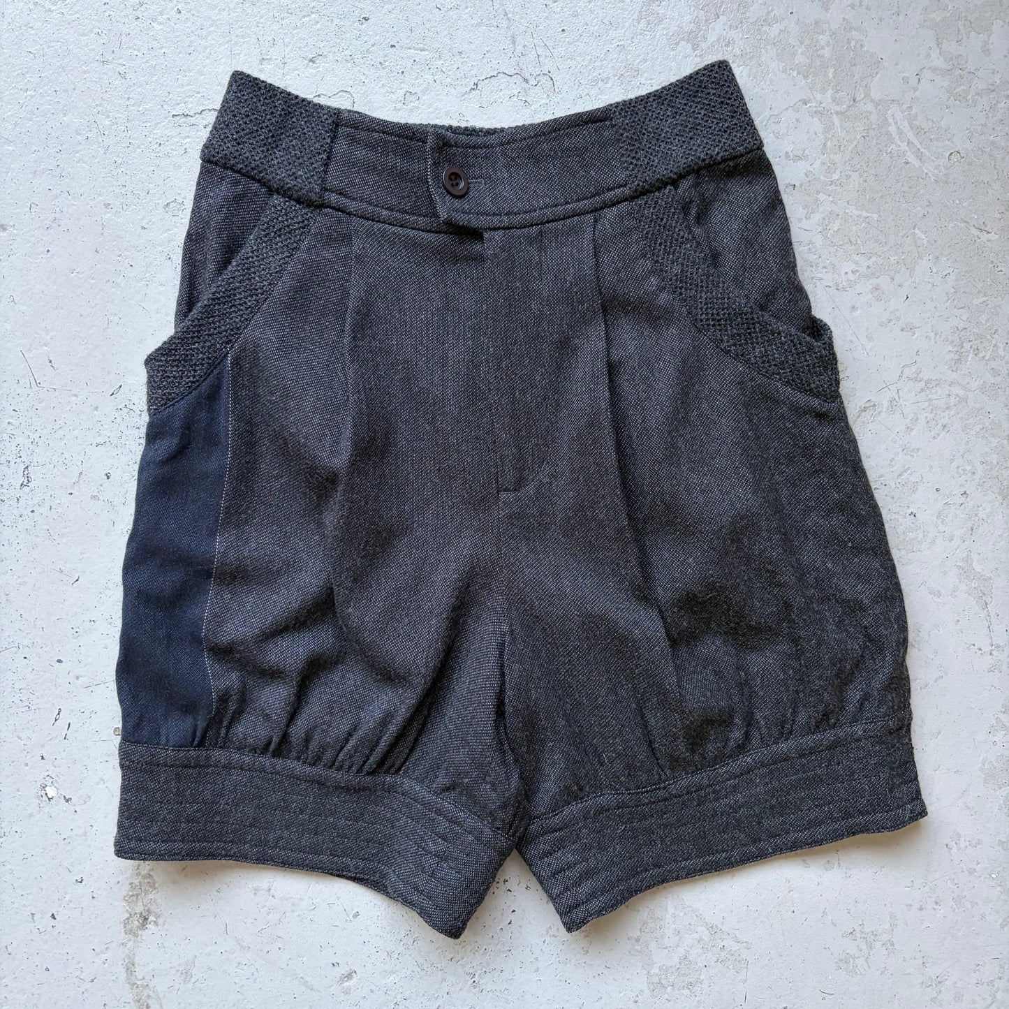 Tsumori Chisato Grey Wool Shorts (2)