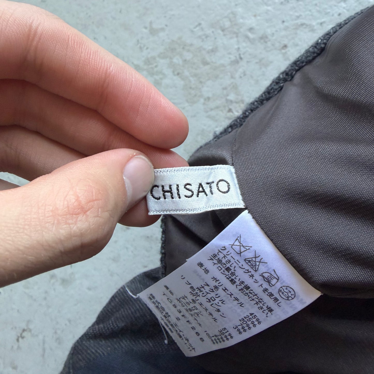 Tsumori Chisato Grey Wool Shorts (2)