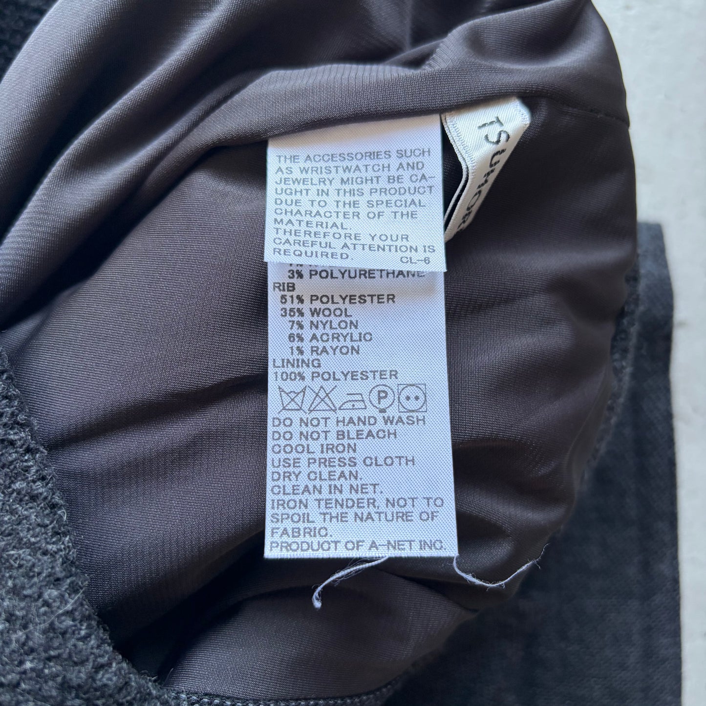 Tsumori Chisato Grey Wool Shorts (2)