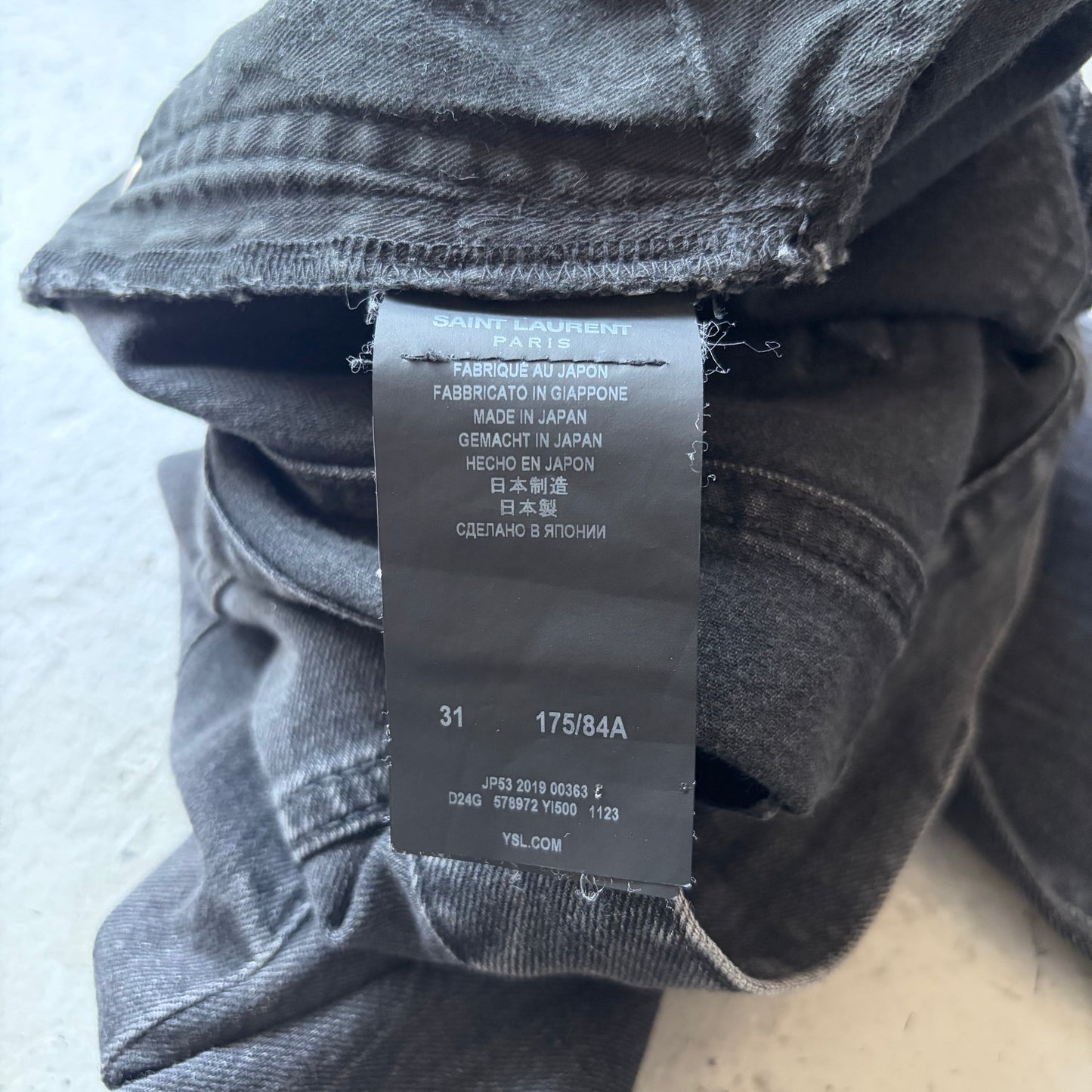 Saint Laurent Paris 2019 D02 Black Denim (31)