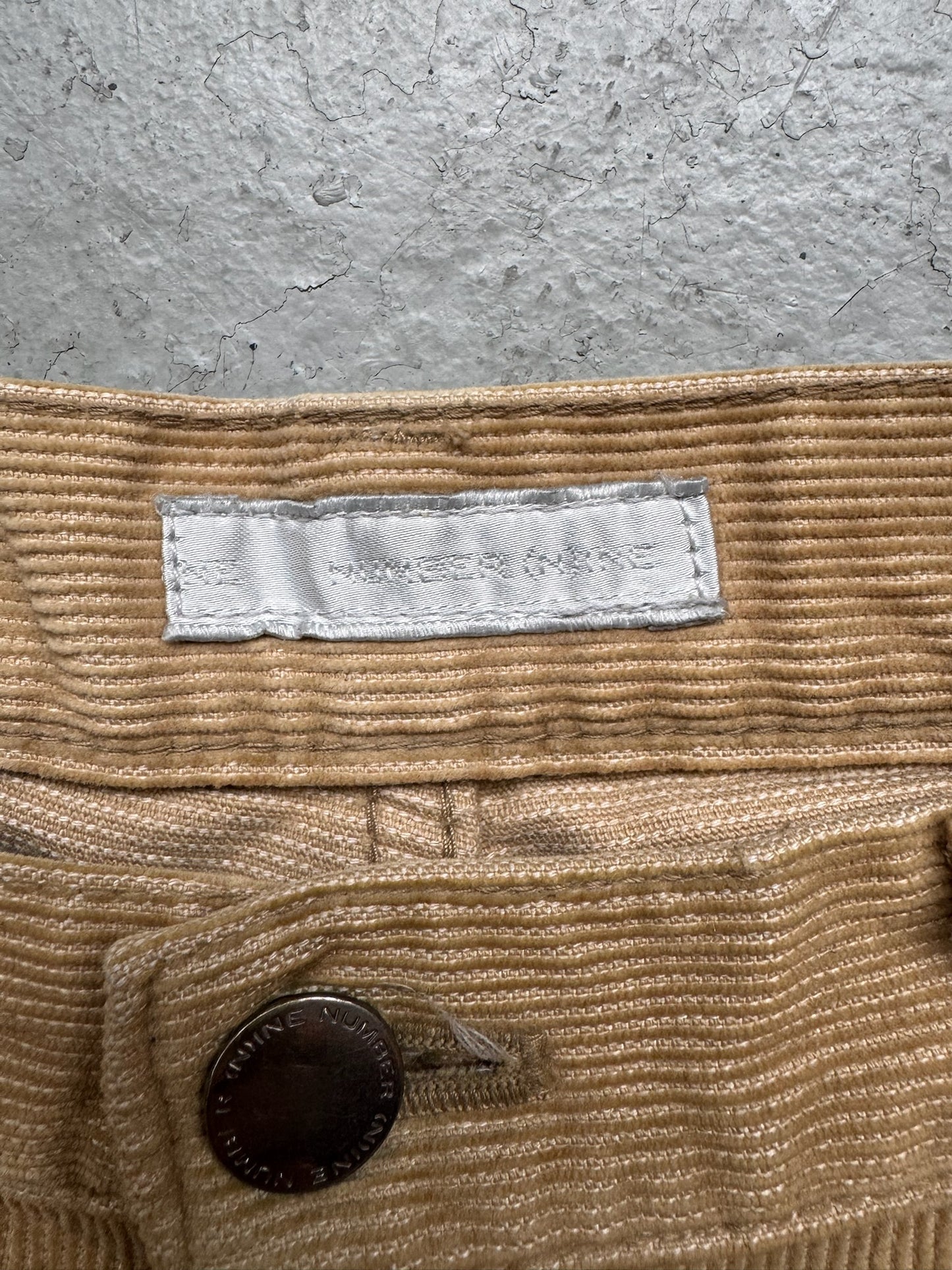 Number Nine Khaki Corduroy Bottoms (3)