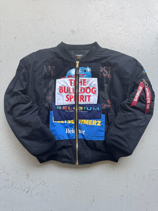Vetements Bulldog Spirit Reversible Bomber Jacket (XS)