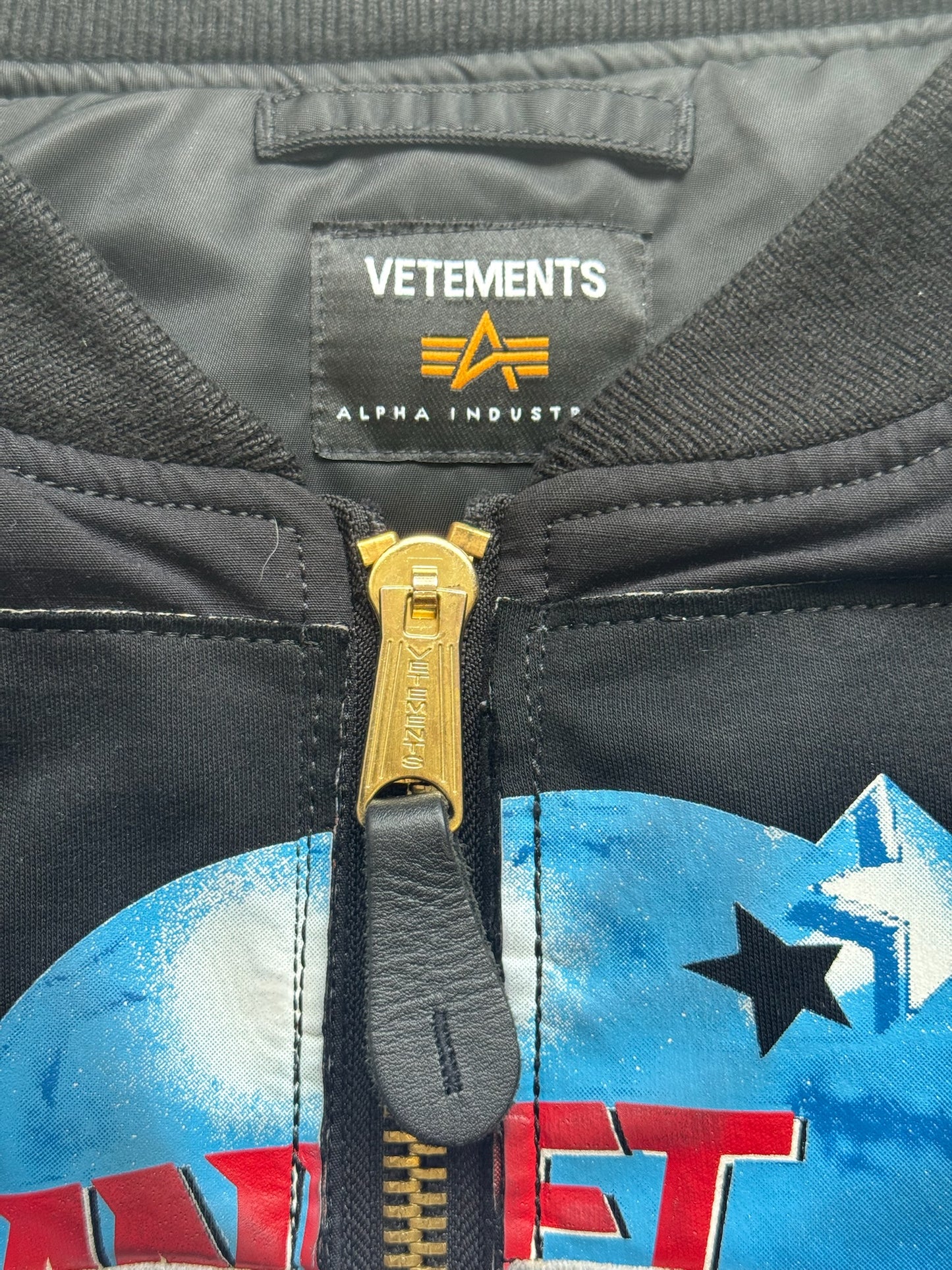 Vetements Bulldog Spirit Reversible Bomber Jacket (XS)