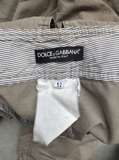Dolce & Gabbana 2000's Olive Multi Pocket Cargo Pants (52)