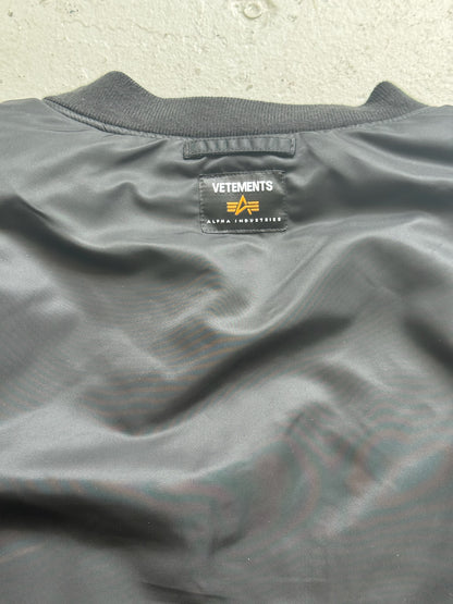 Vetements Bulldog Spirit Reversible Bomber Jacket (XS)