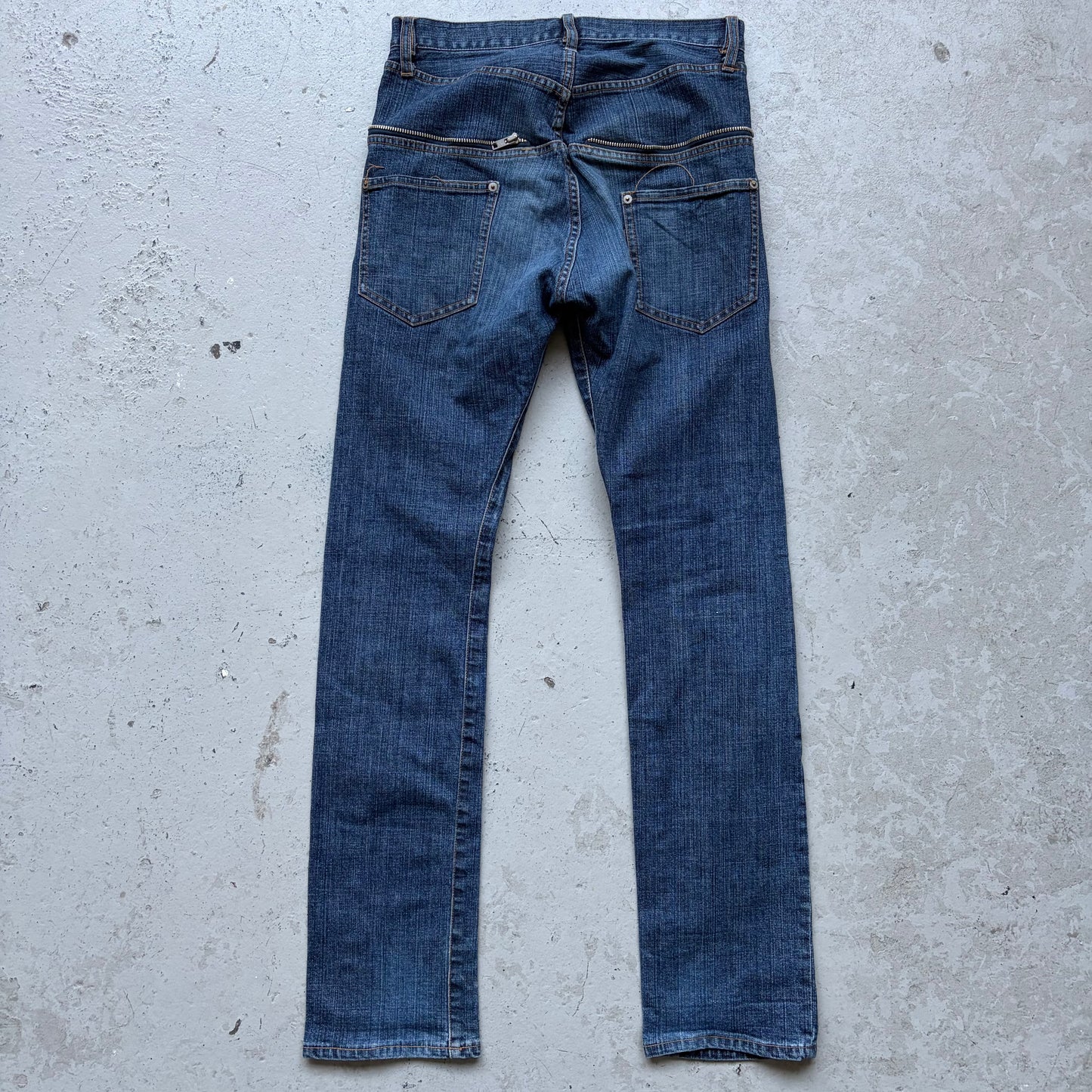 Cabane De Zucca Asymmetrical Button Denim (M)
