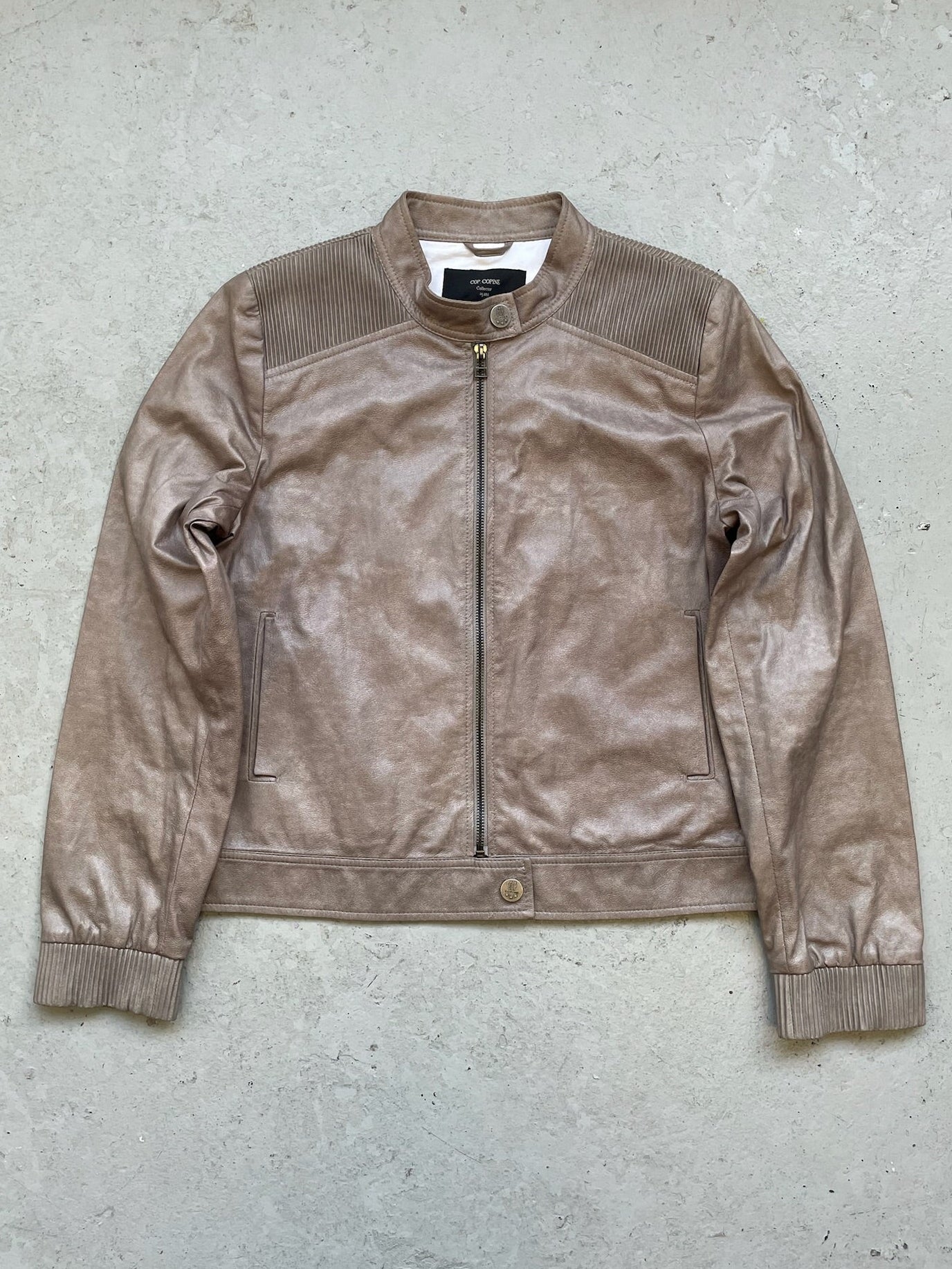 Cop Copine Polyester Moto Jacket (S)