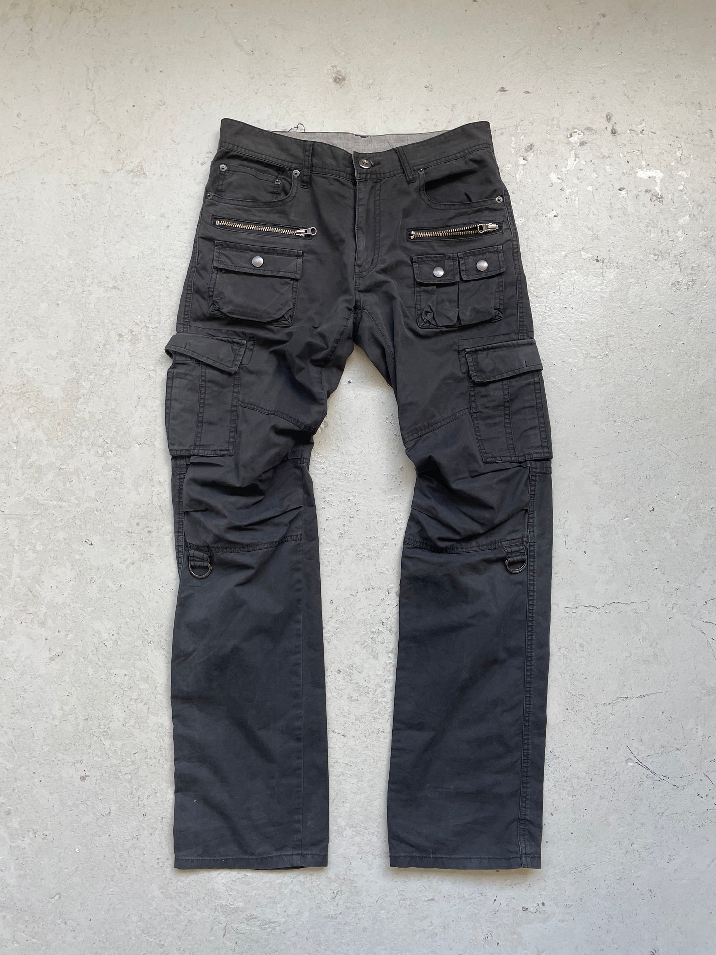 Edge Rupert Black Cargos Pants (S)