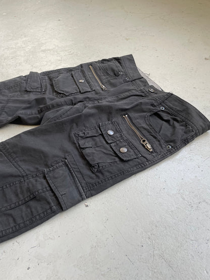 Edge Rupert Black Cargos Pants (S)