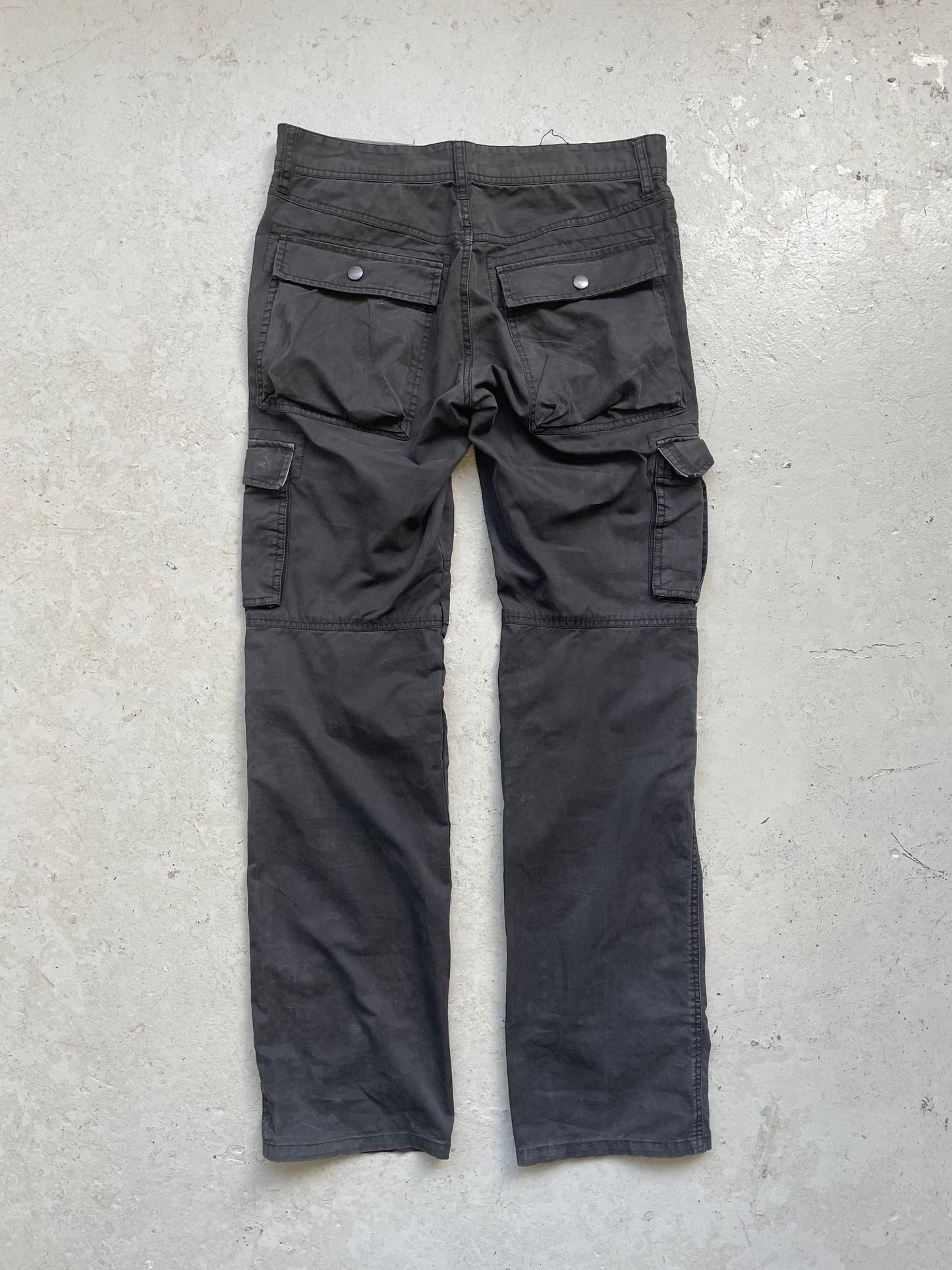 Edge Rupert Black Cargos Pants (S)
