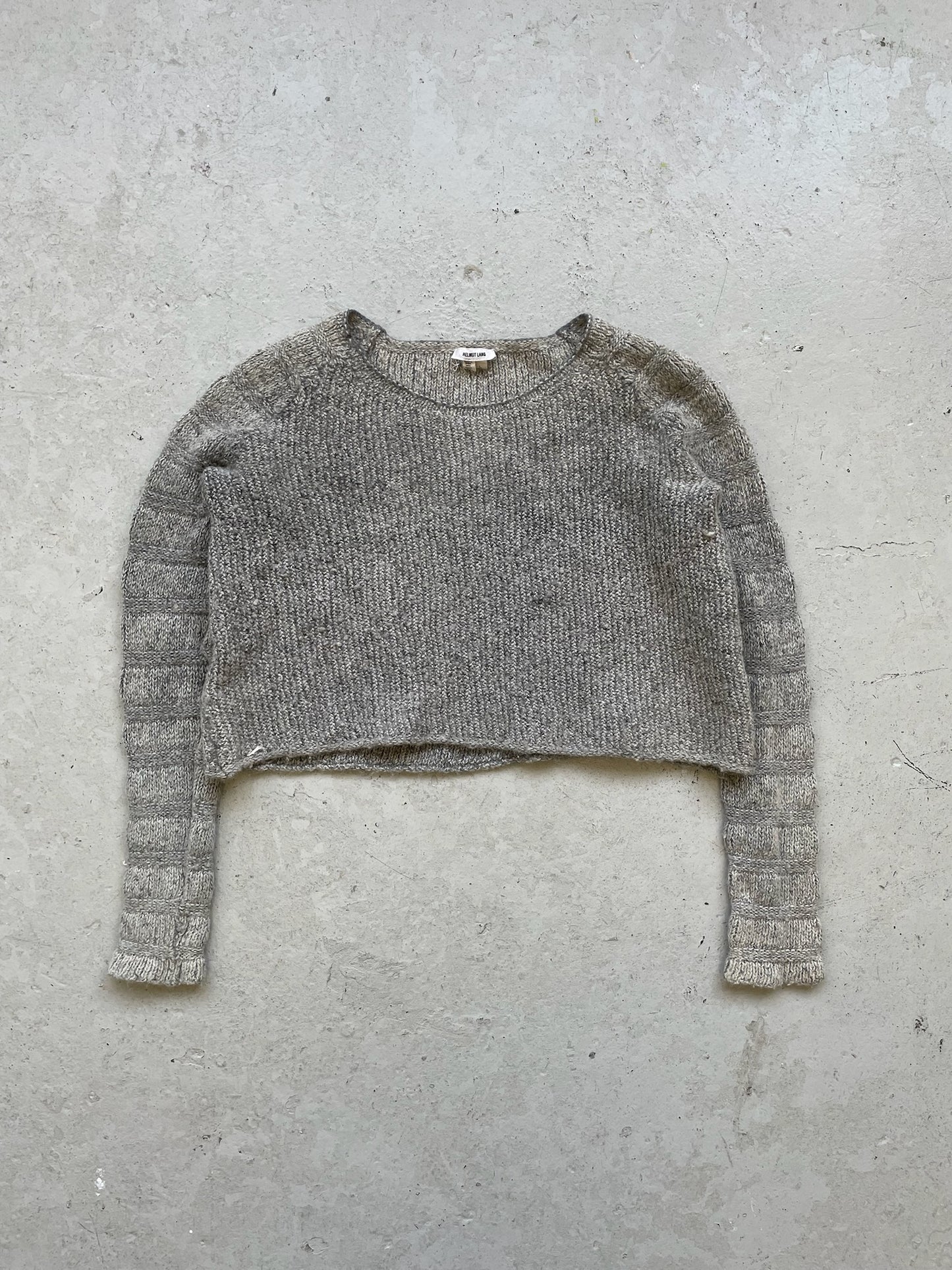 Helmut Lang Grey Wool Long Sleeve (L)