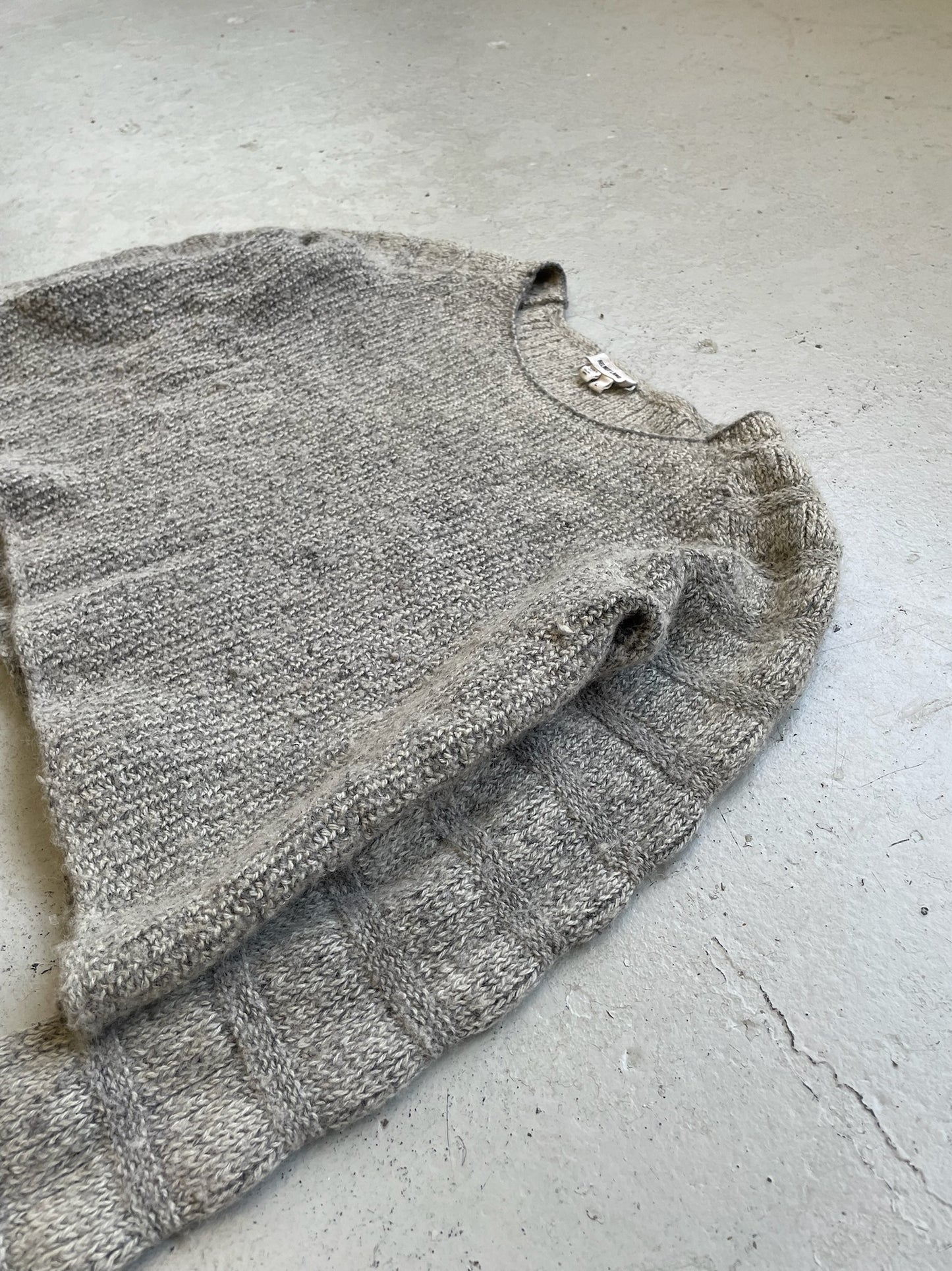 Helmut Lang Grey Wool Long Sleeve (L)