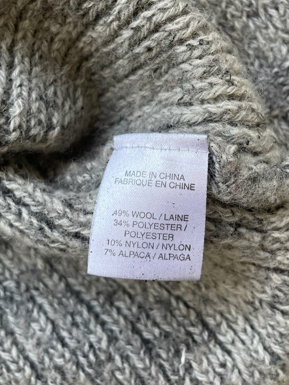 Helmut Lang Grey Wool Long Sleeve (L)