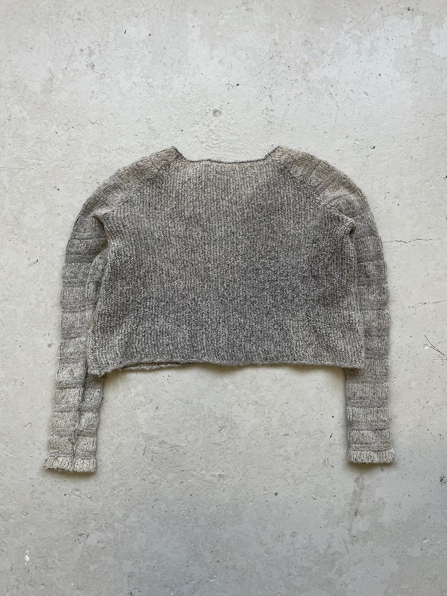 Helmut Lang Grey Wool Long Sleeve (L)