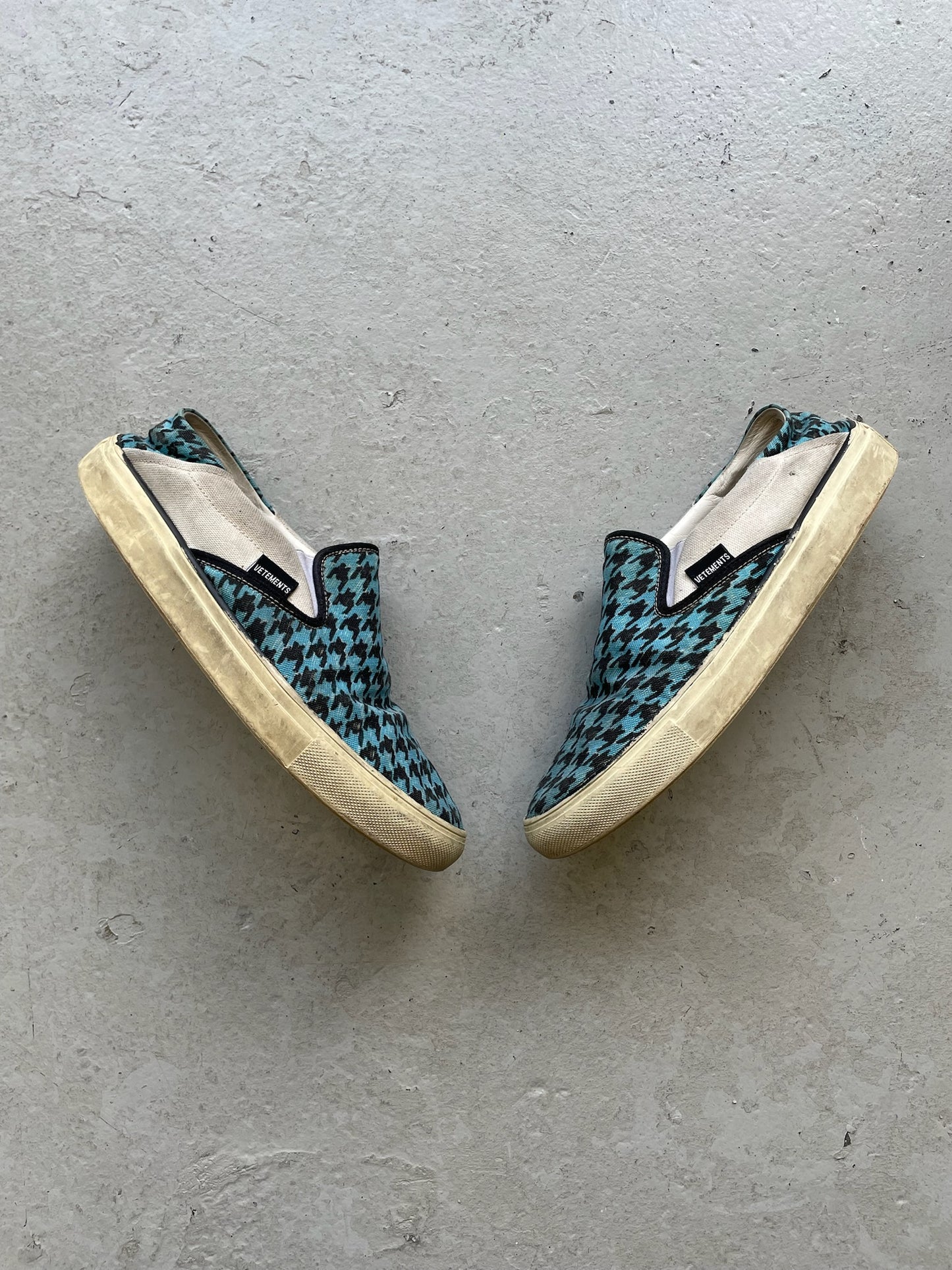 Vetements Checkered Slip Ons (40)