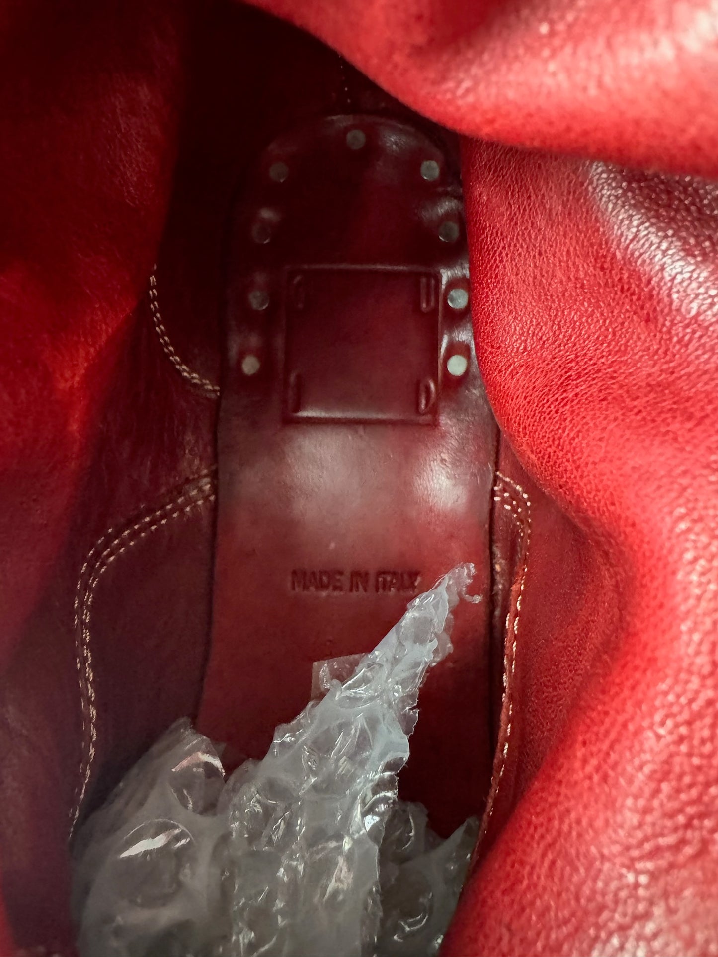 Guidi 410 Front Zip Red Soft Horse Leather Boots (36.5)