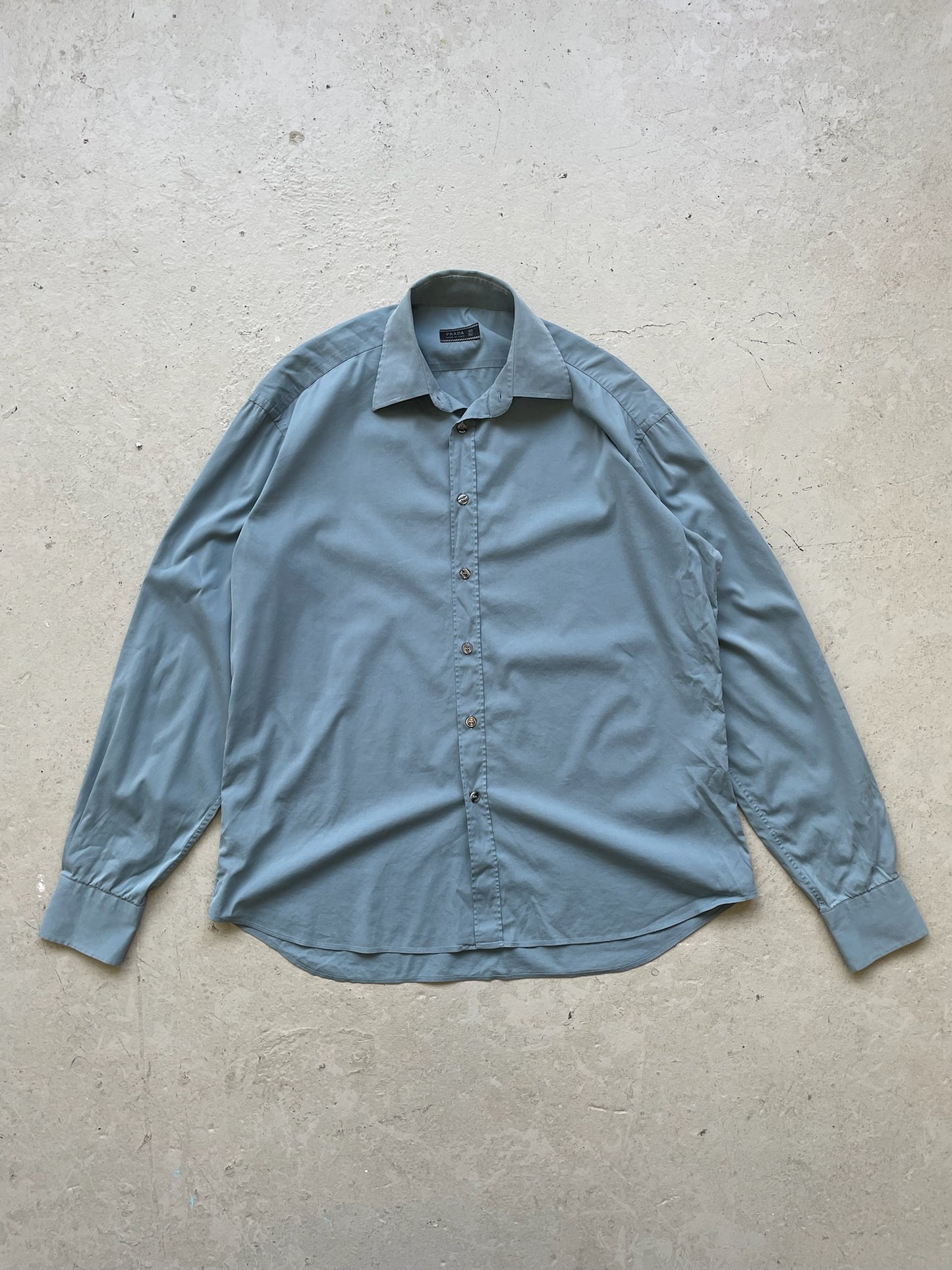 Prada Light Blue Button Up (40)