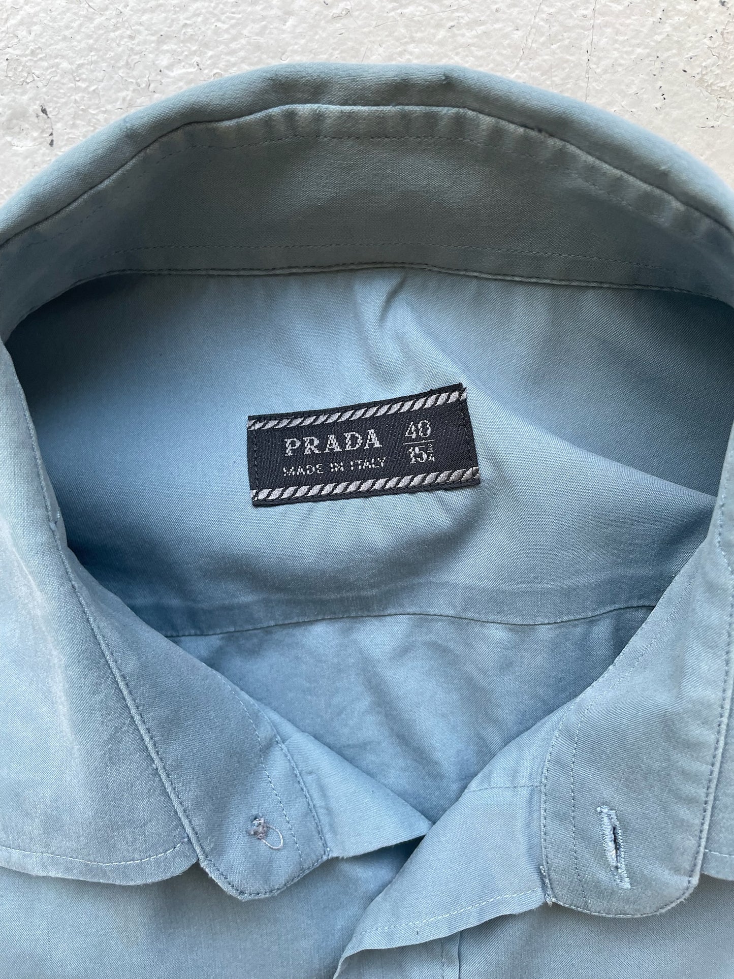 Prada Light Blue Button Up (40)